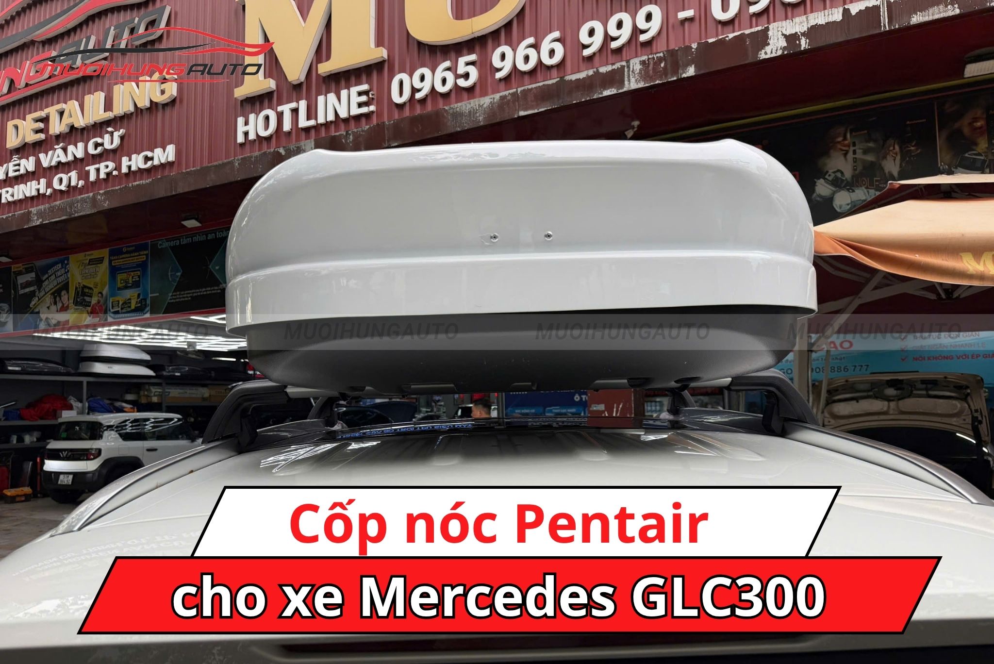 Cốp để đồ nóc xe Pentair Mercedes GLC300