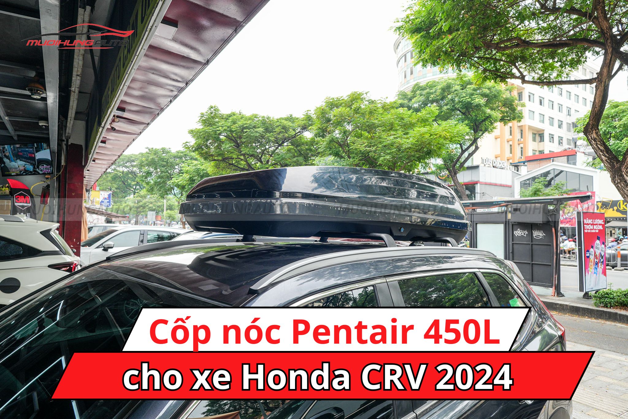 Cốp nóc Pentair 450L xe Honda CRV 2024