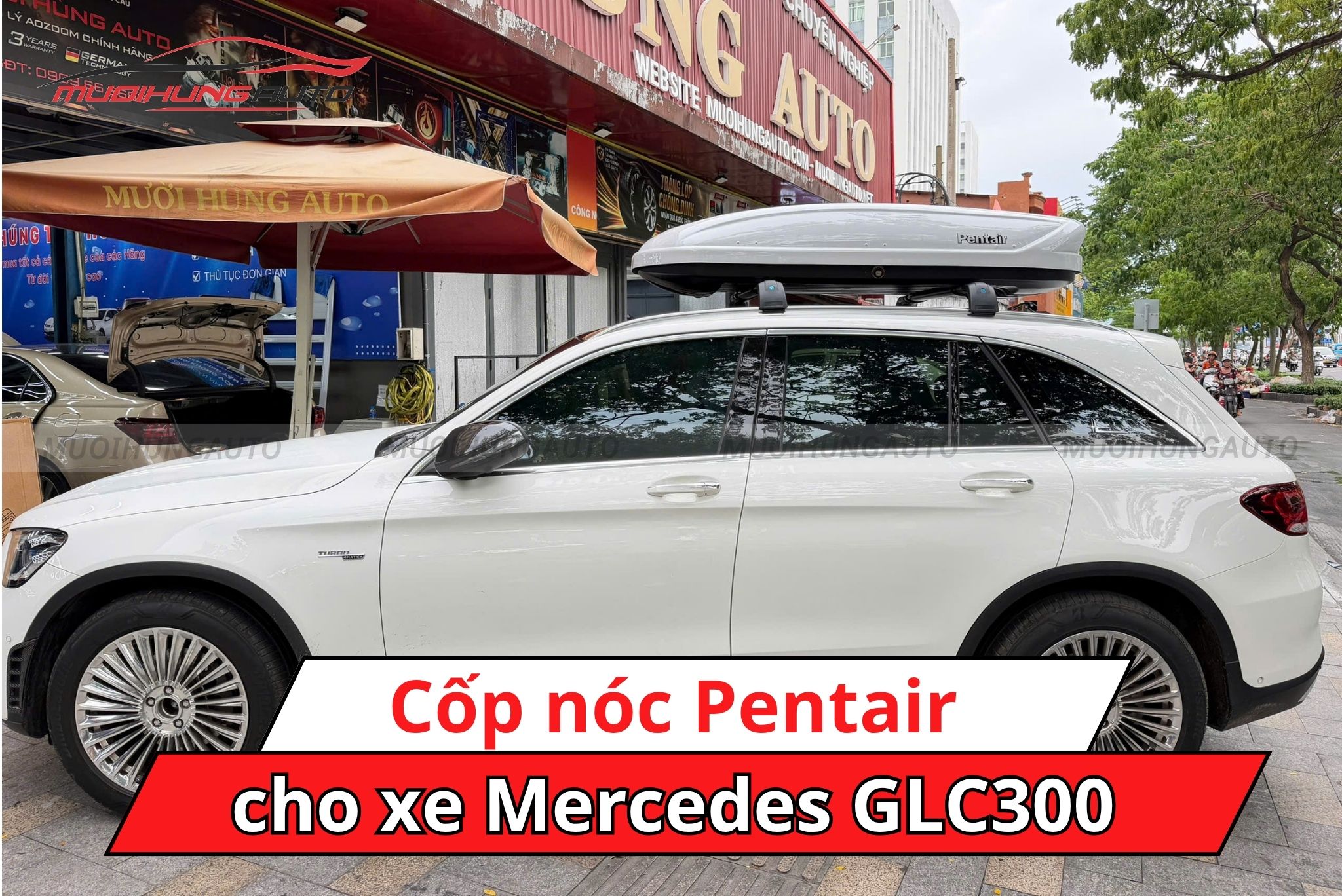 Cốp nóc Pentair cho xe Mercedes GLC300