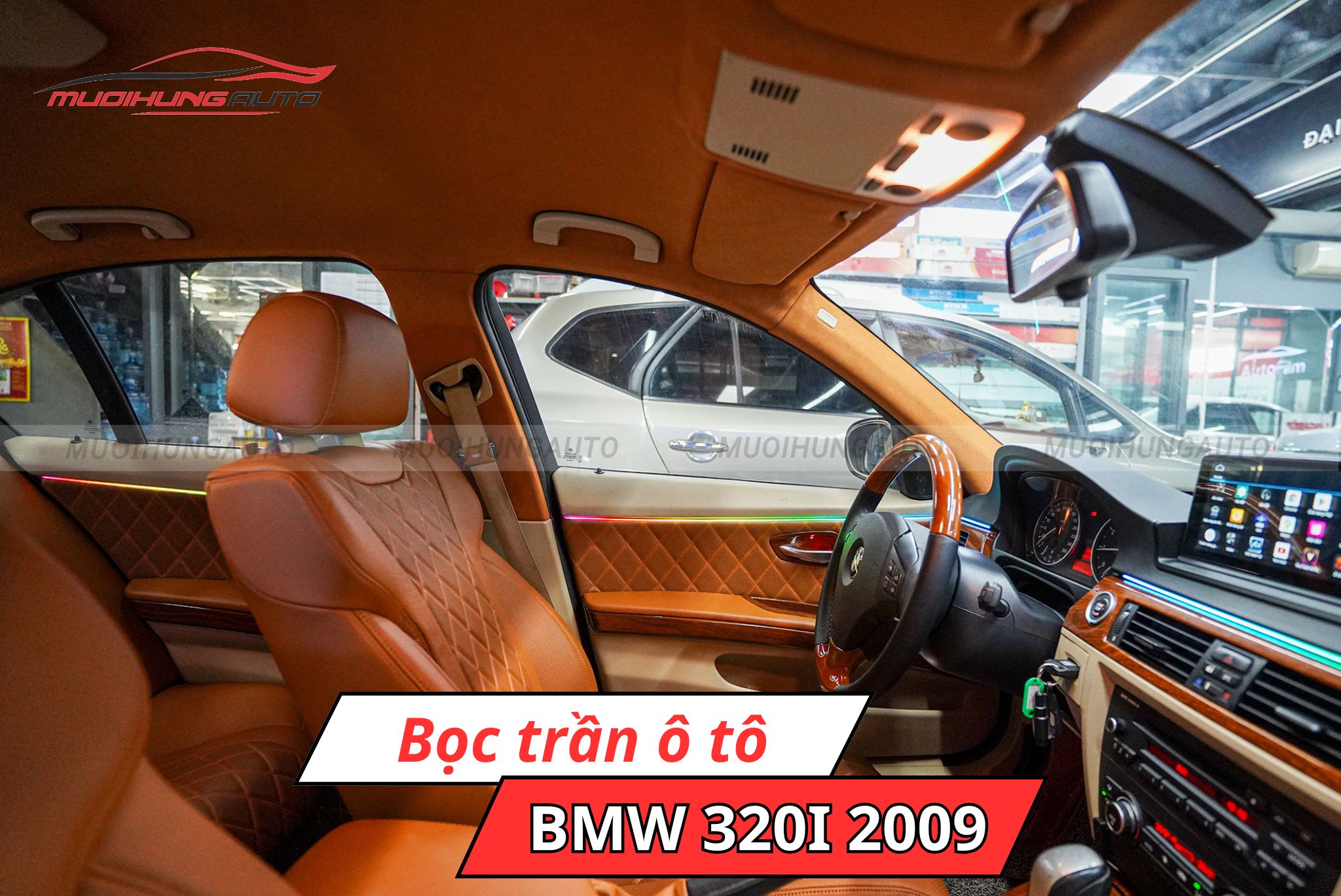 Dán trần xe BMW 320i 2009