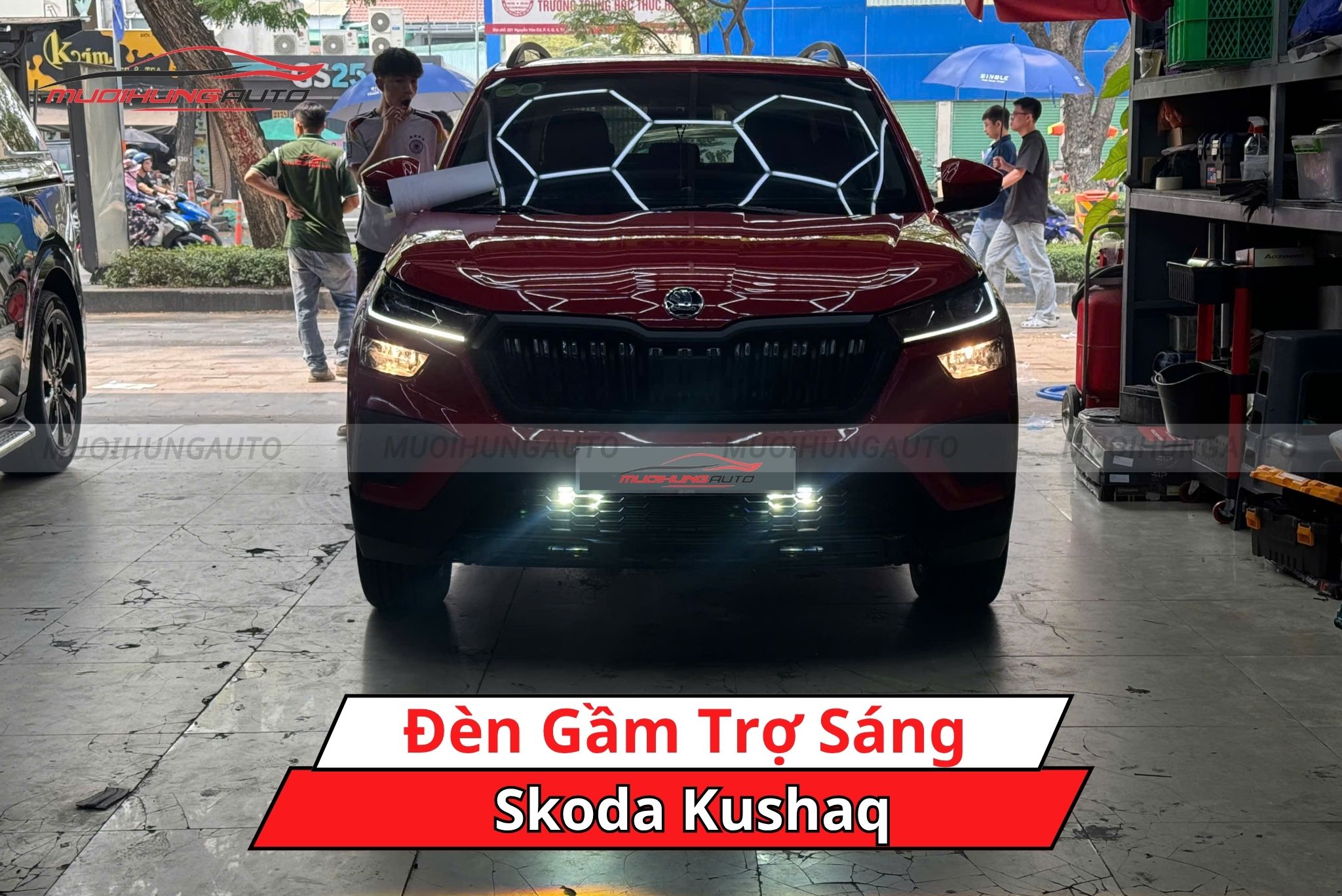 Đèn gầm trợ sáng cho xe Skoda Kushaq