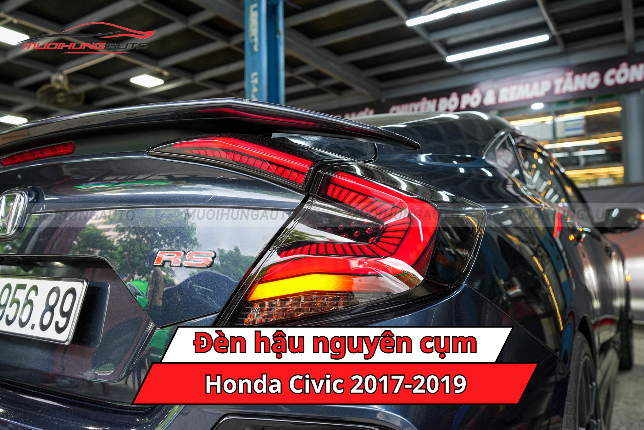 Đèn hậu nguyên cụm cho Honda Civic 2017-2019