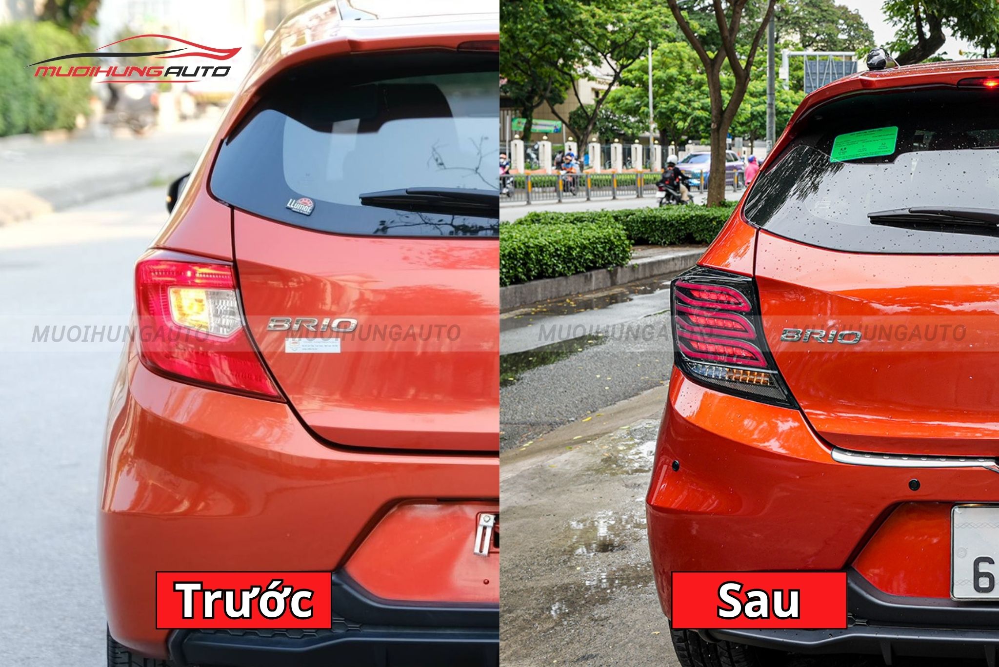 Đèn hậu nguyên cụm cho ô tô Honda Brio