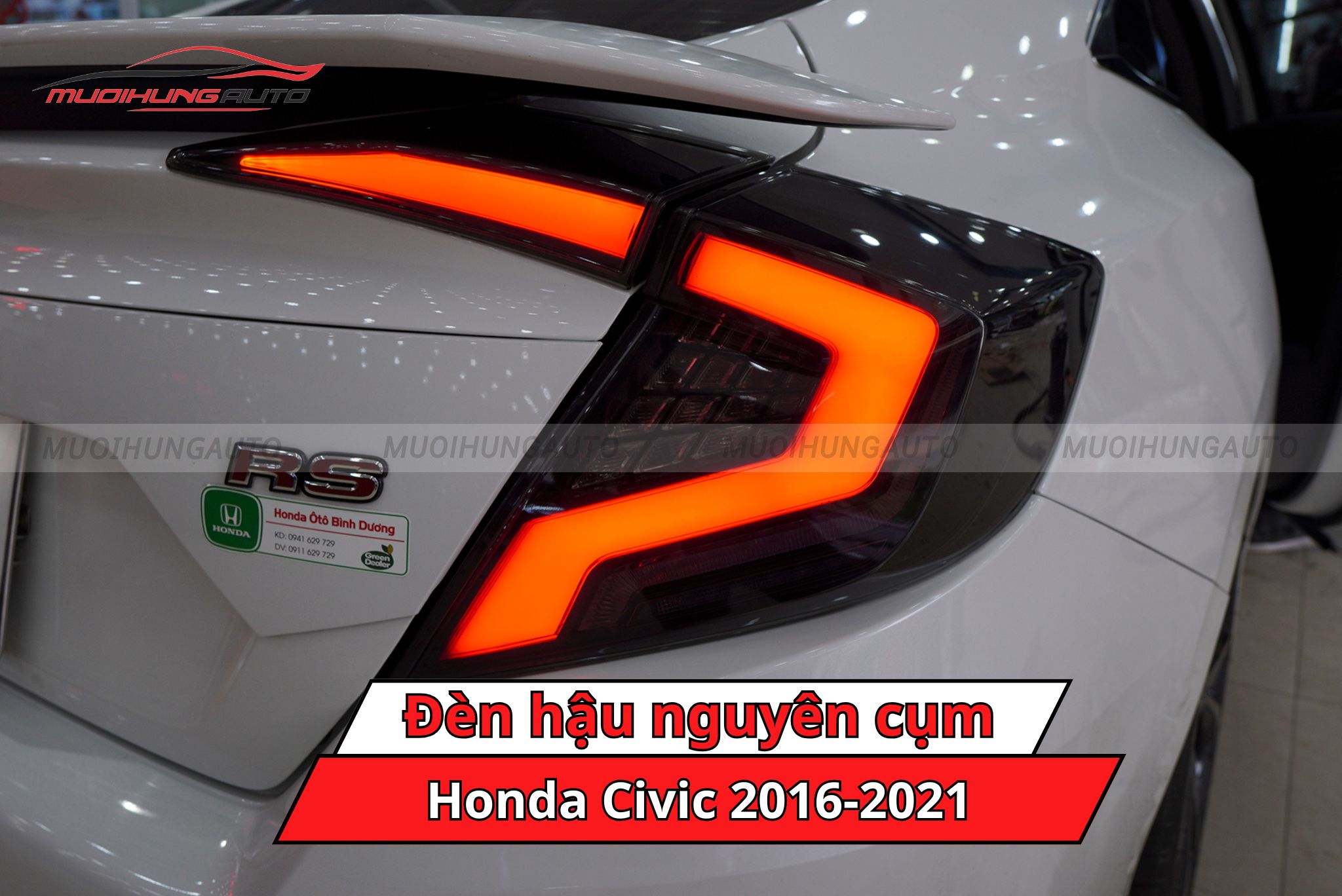 Đèn hậu nguyên cụm cho ô tô Honda Civic 2016-2021