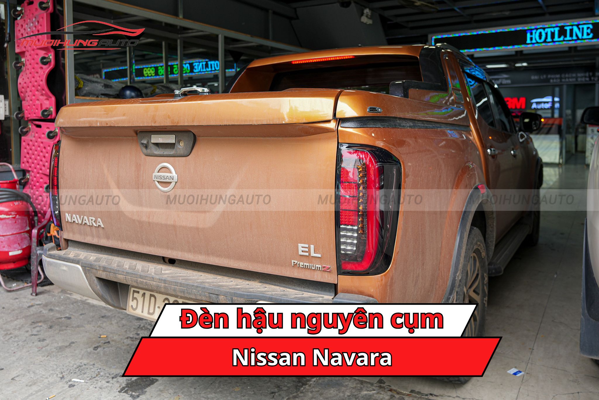 Đèn hậu nguyên cụm cho ô tô Nissan Navara