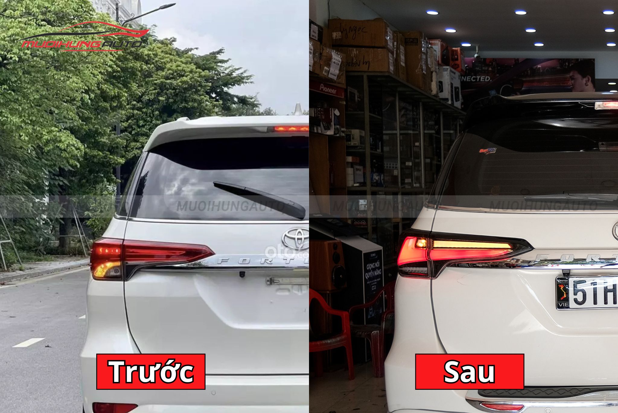 Đèn hậu nguyên cụm cho ô tô Toyota Fortuner