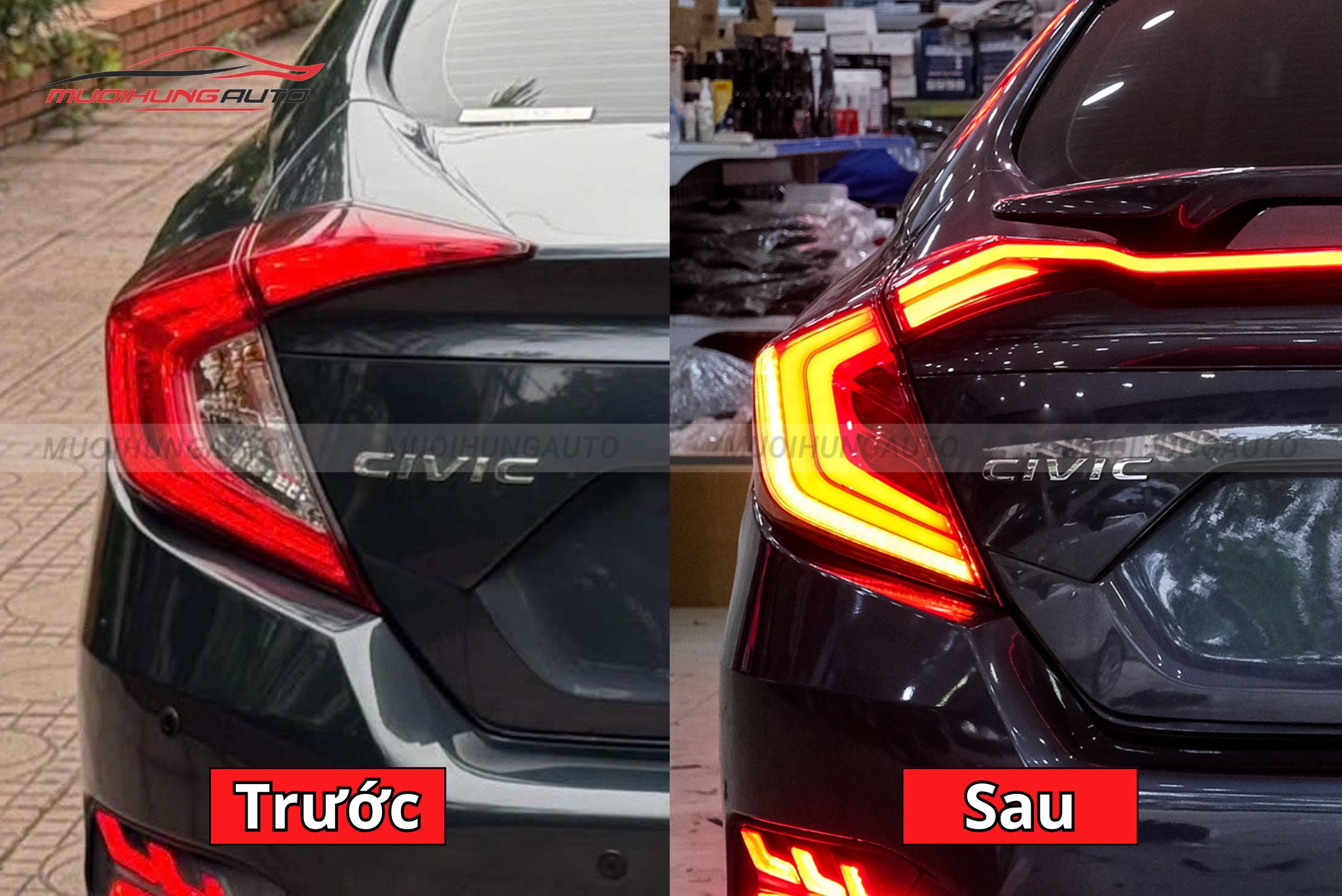 Đèn hậu nguyên cụm cho xe Honda Civic 2020