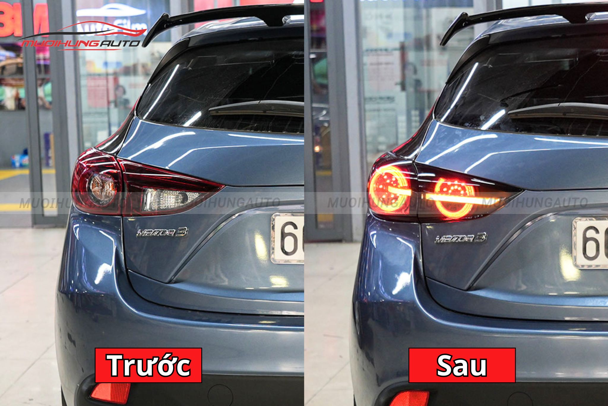 Đèn hậu nguyên cụm cho xe Mazda 3 2015