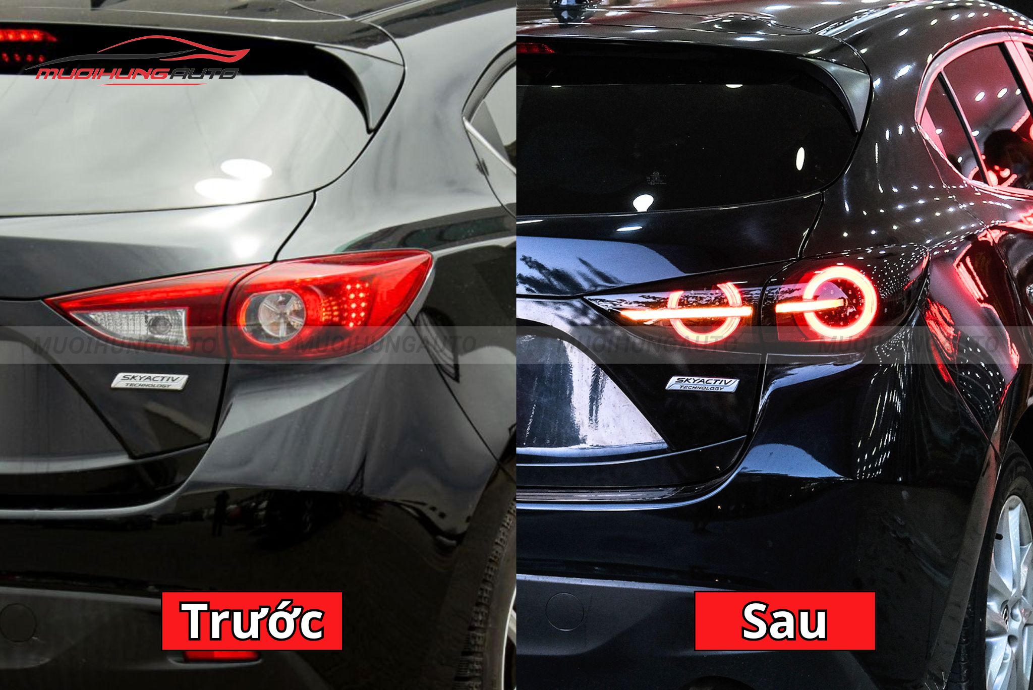 Đèn hậu nguyên cụm cho xe Mazda 3