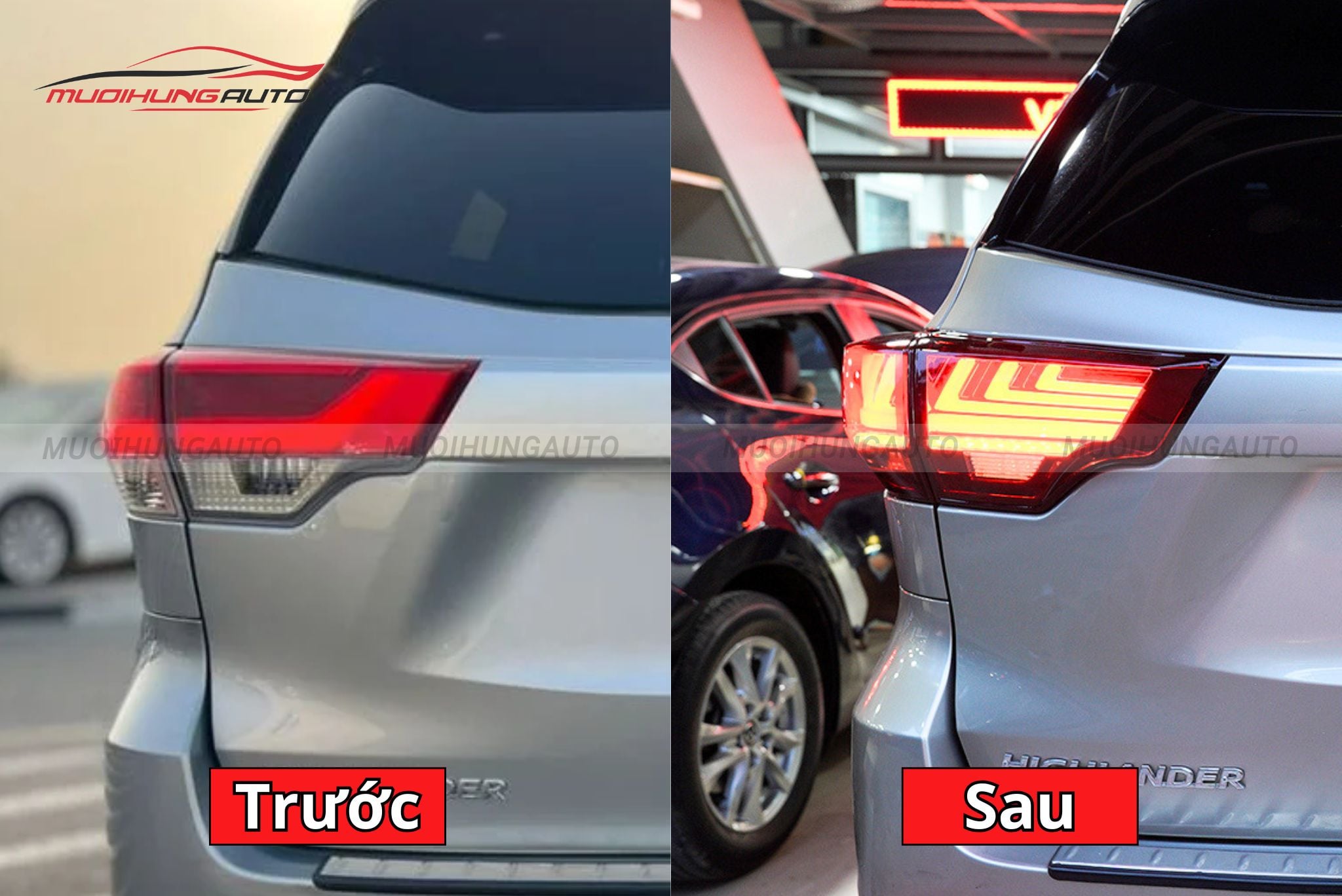 Đèn hậu nguyên cụm cho xe Toyota Highlander