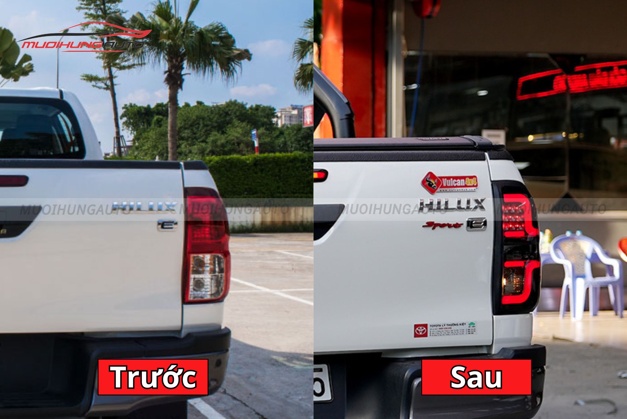 Đèn hậu nguyên cụm cho xe Toyota Hilux 2020
