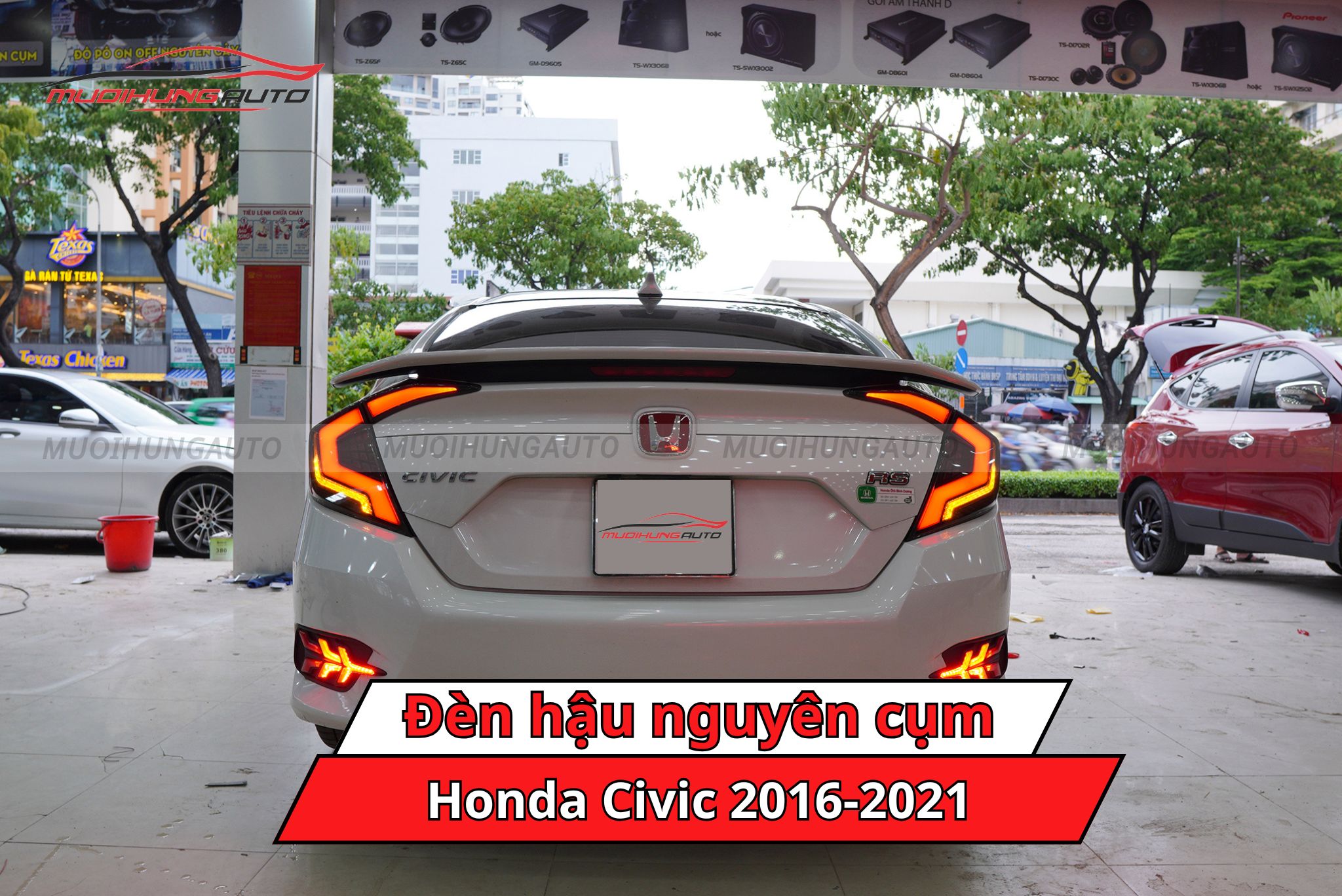 Đèn hậu nguyên cụm Honda Civic 2016-2021