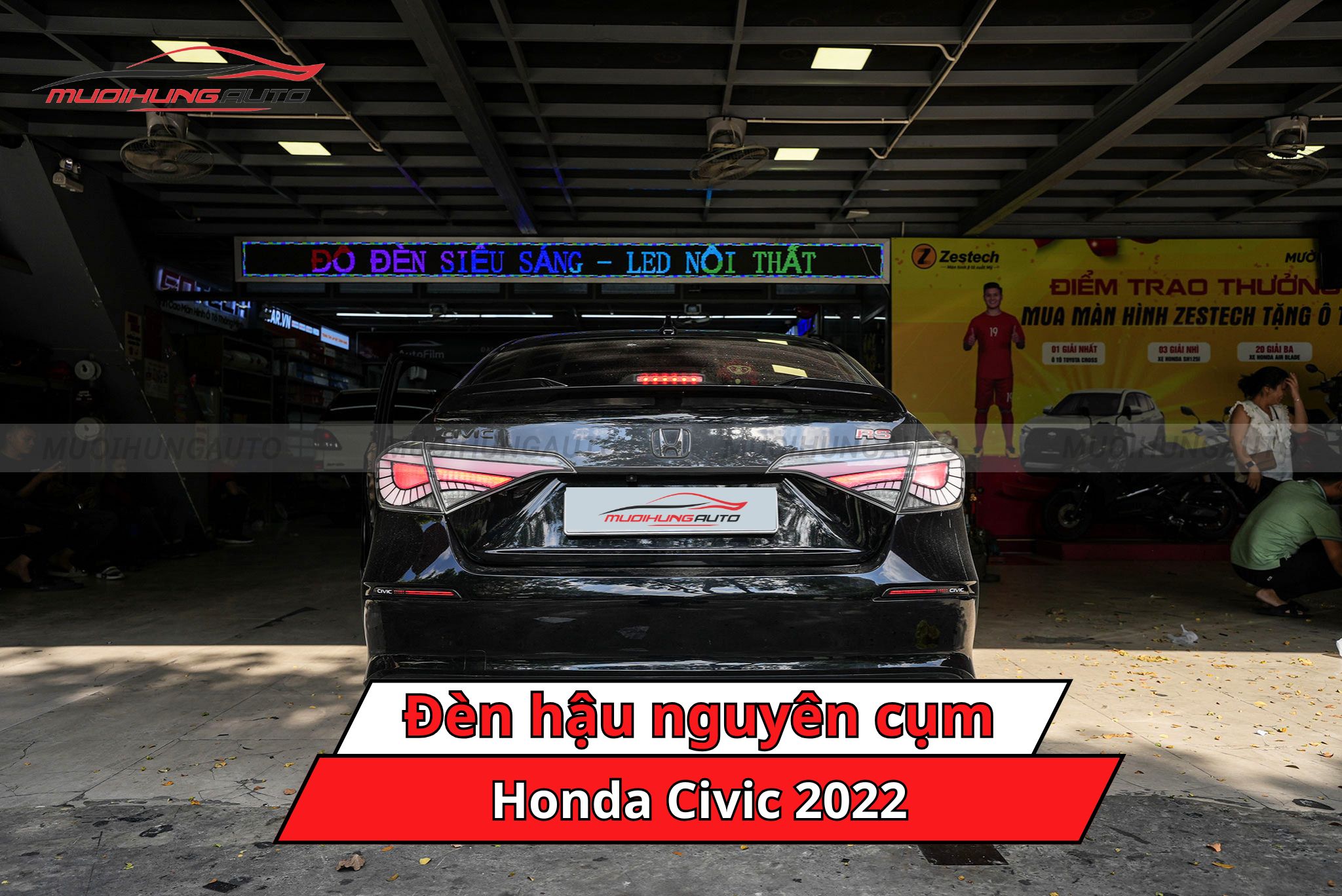 Đèn hậu nguyên cụm Honda Civic 2022