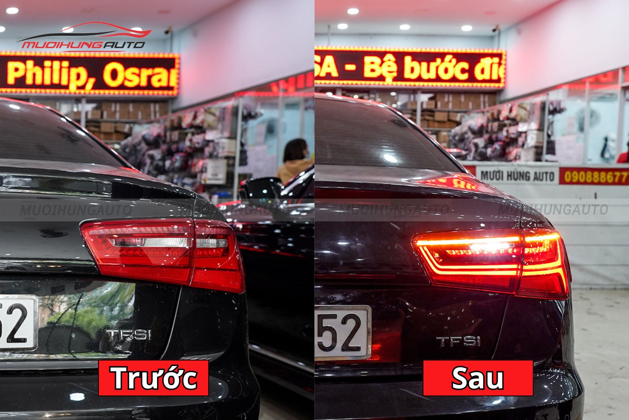 Đèn hậu nguyên cụm ô tô Audi A6