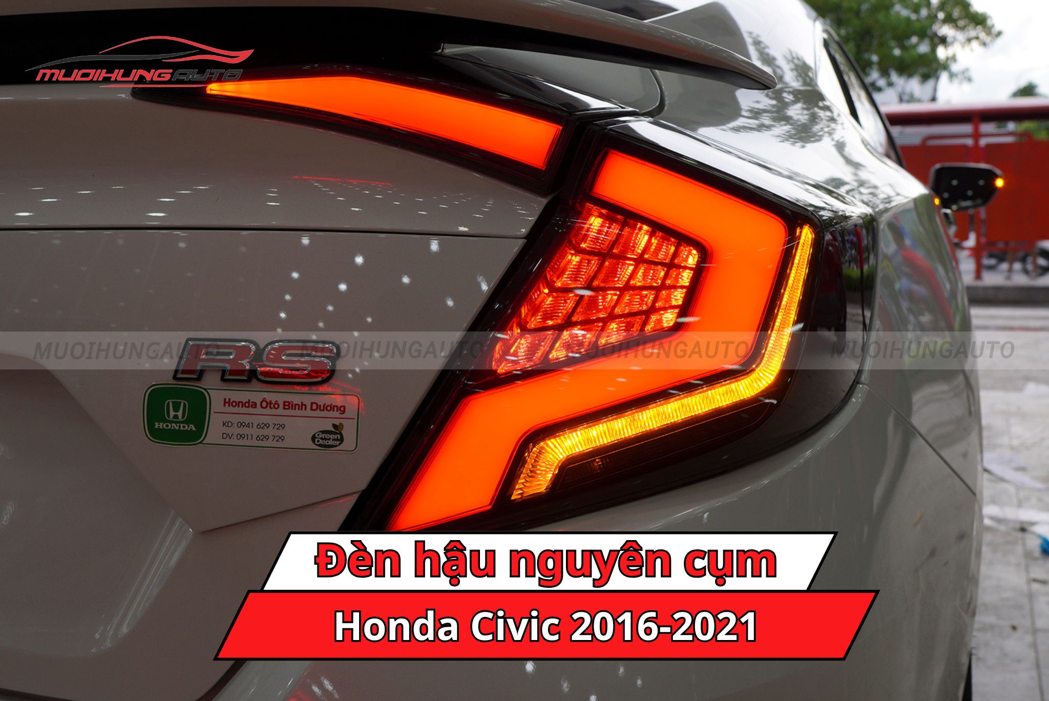Đèn hậu nguyên cụm xe Honda Civic 2016-2021