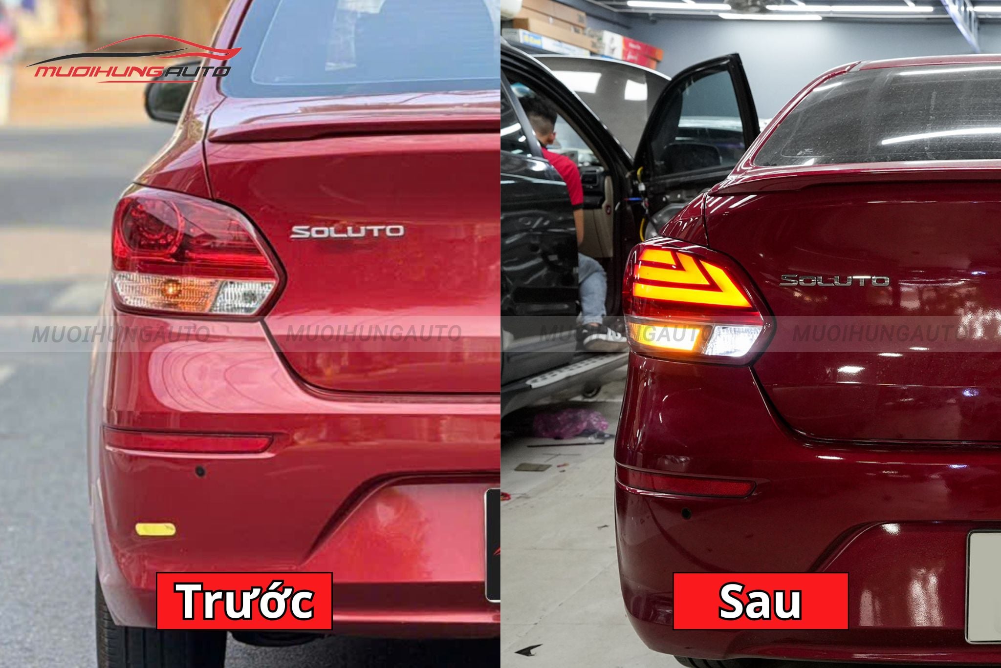 Đèn hậu nguyên cụm xe Kia Soluto