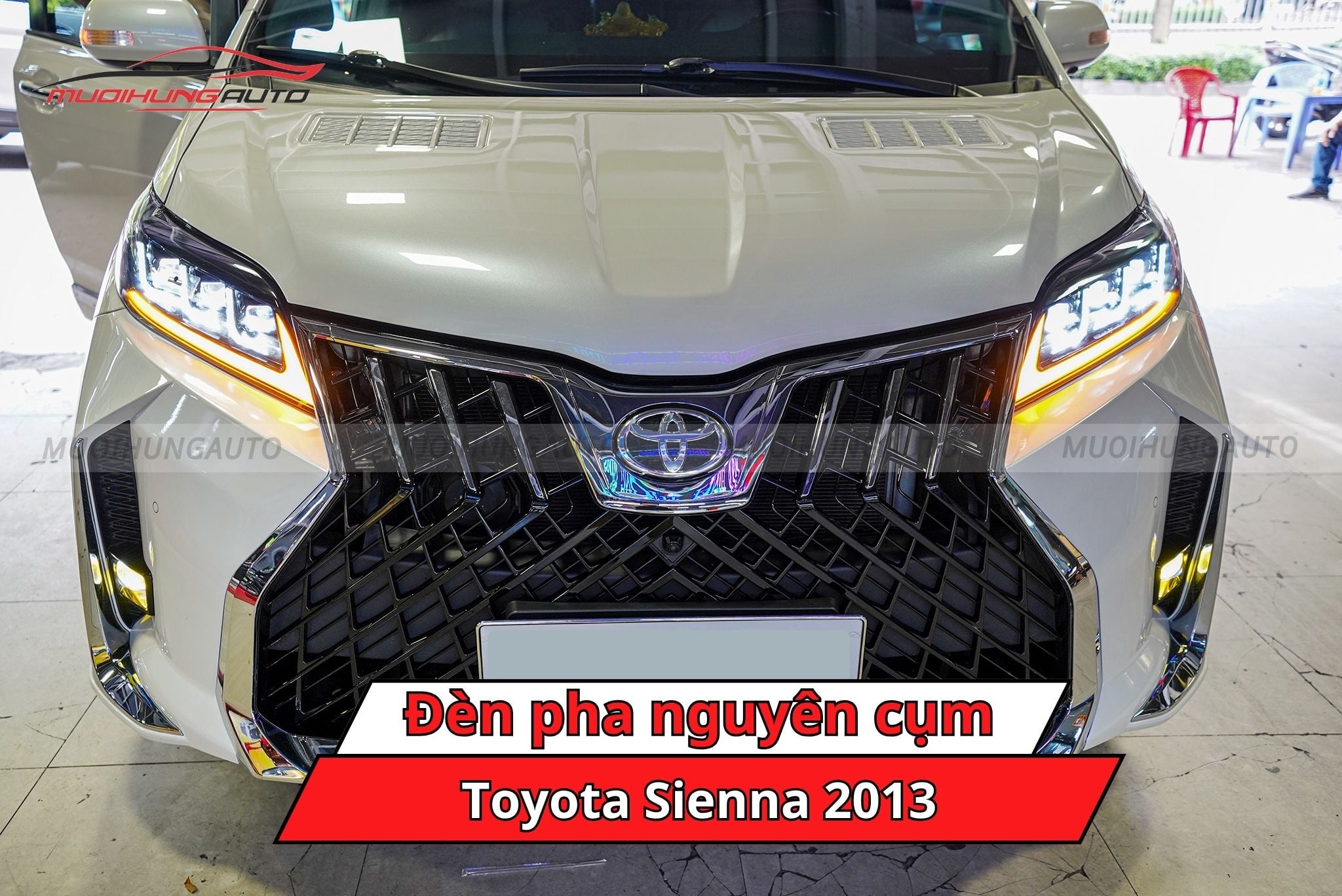 Đèn pha nguyên cụm cho ô tô Toyota Sienna 2013
