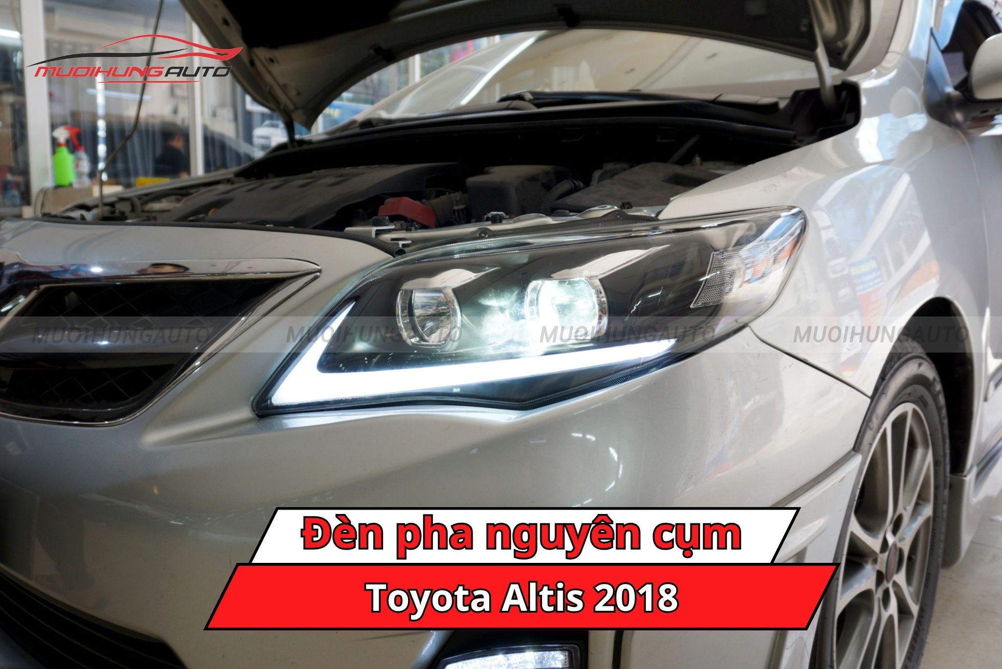 Đèn pha nguyên cụm cho Toyota Altis 2018