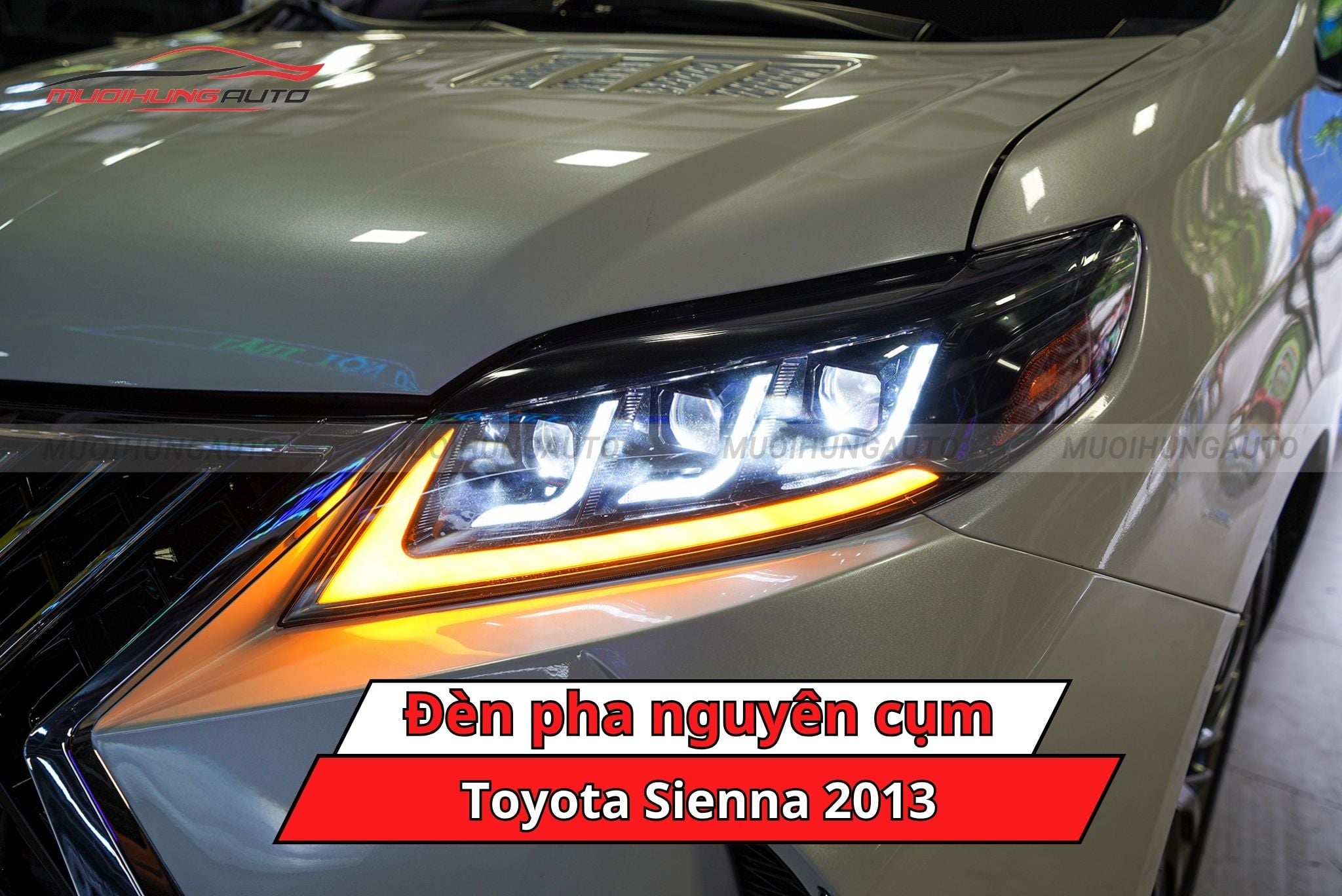Đèn pha nguyên cụm cho Toyota Sienna 2013