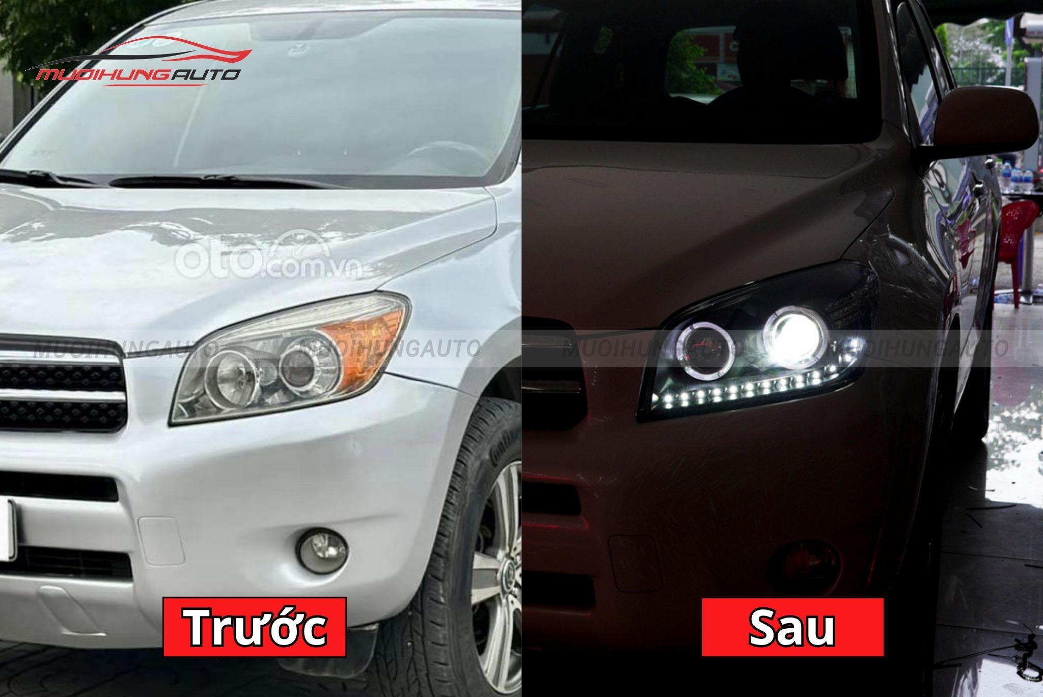 Đèn pha nguyên cụm cho xe Toyota RAV4 2008
