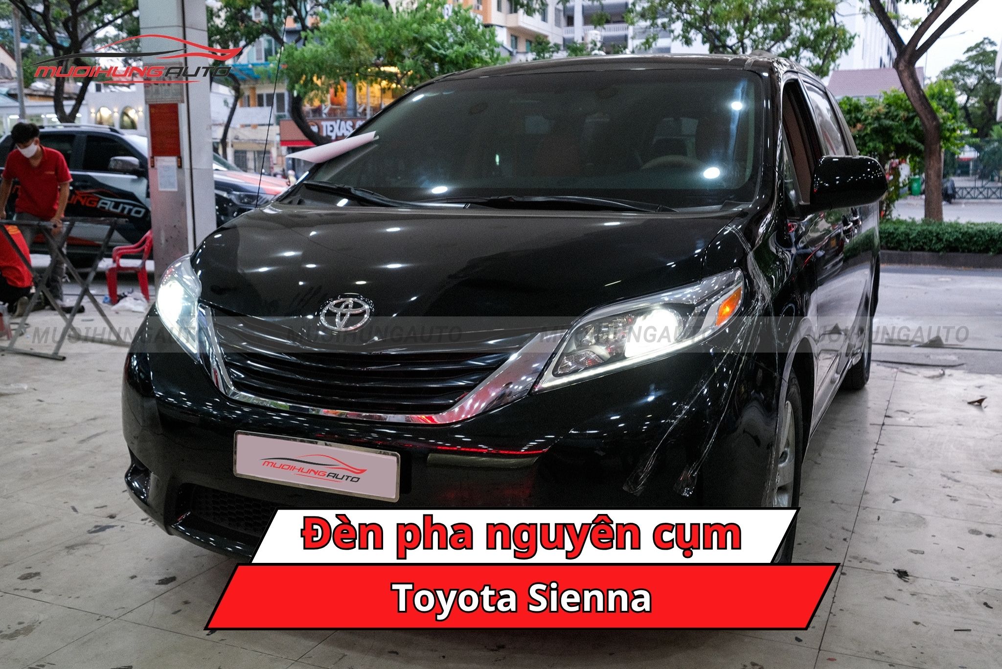 Đèn pha nguyên cụm cho xe Toyota Sienna