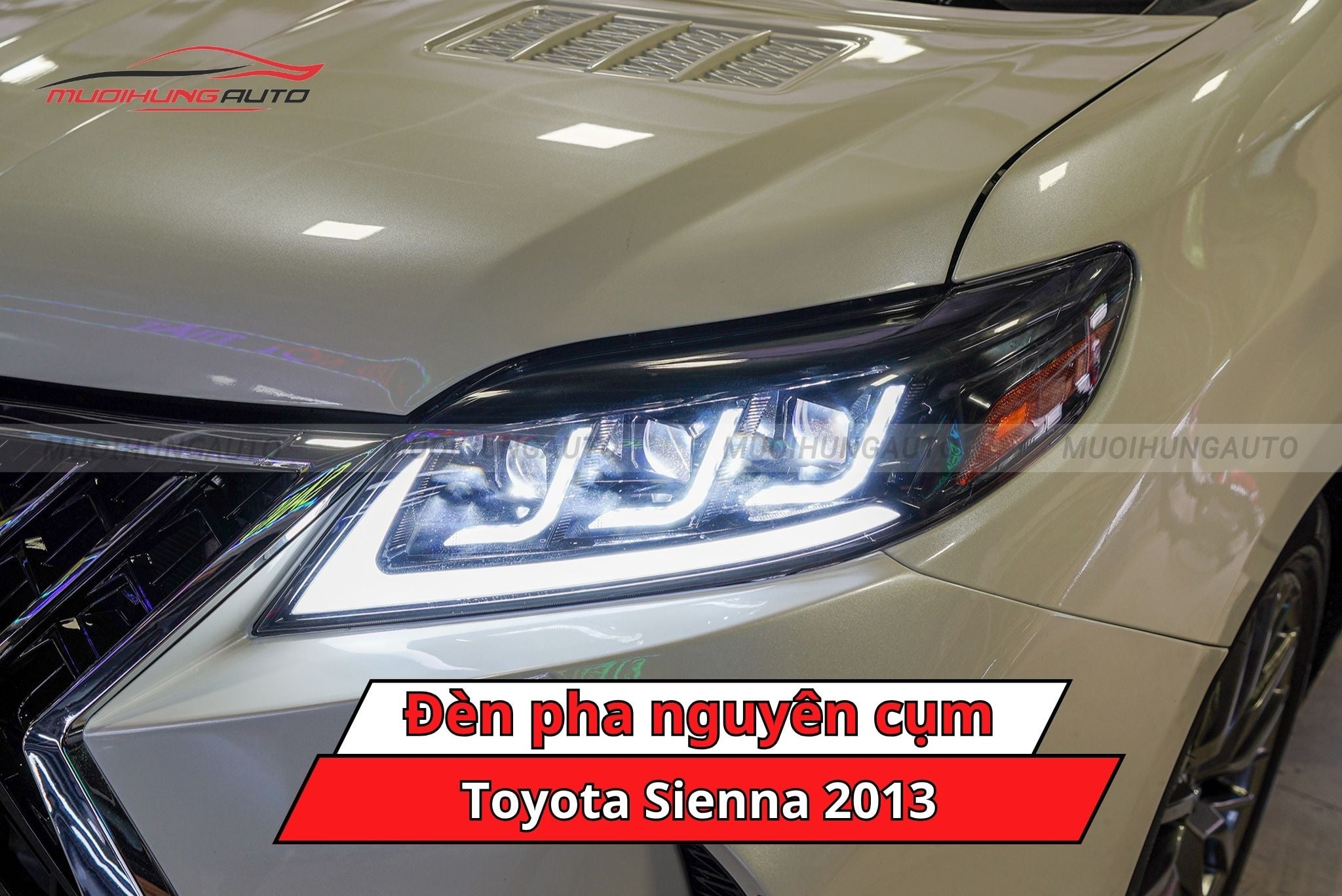 Đèn pha nguyên cụm ô tô Toyota Sienna 2013