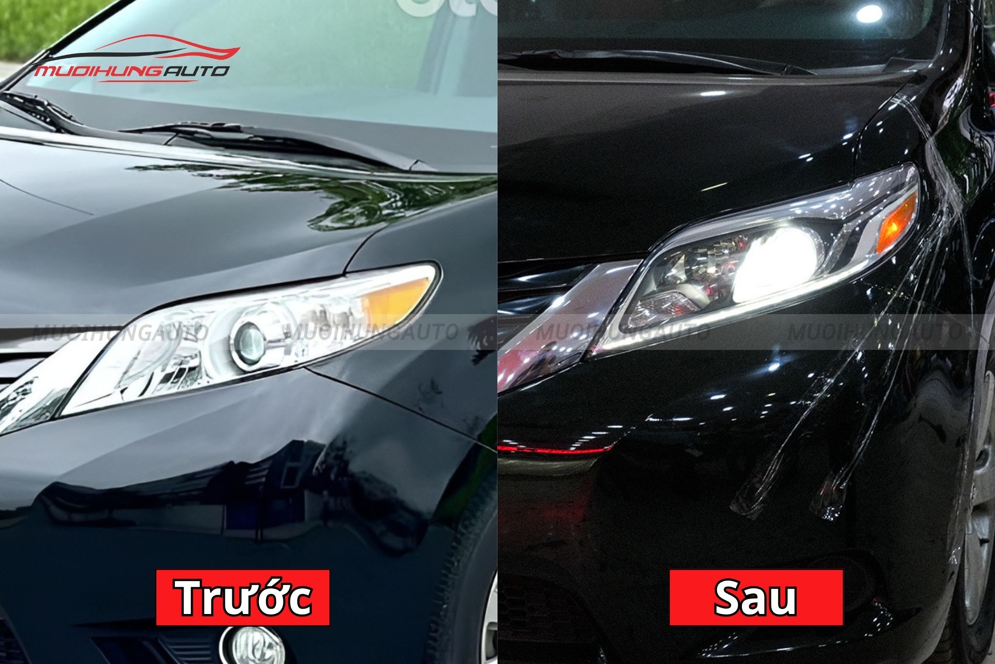 Đèn pha nguyên cụm ô tô Toyota Sienna