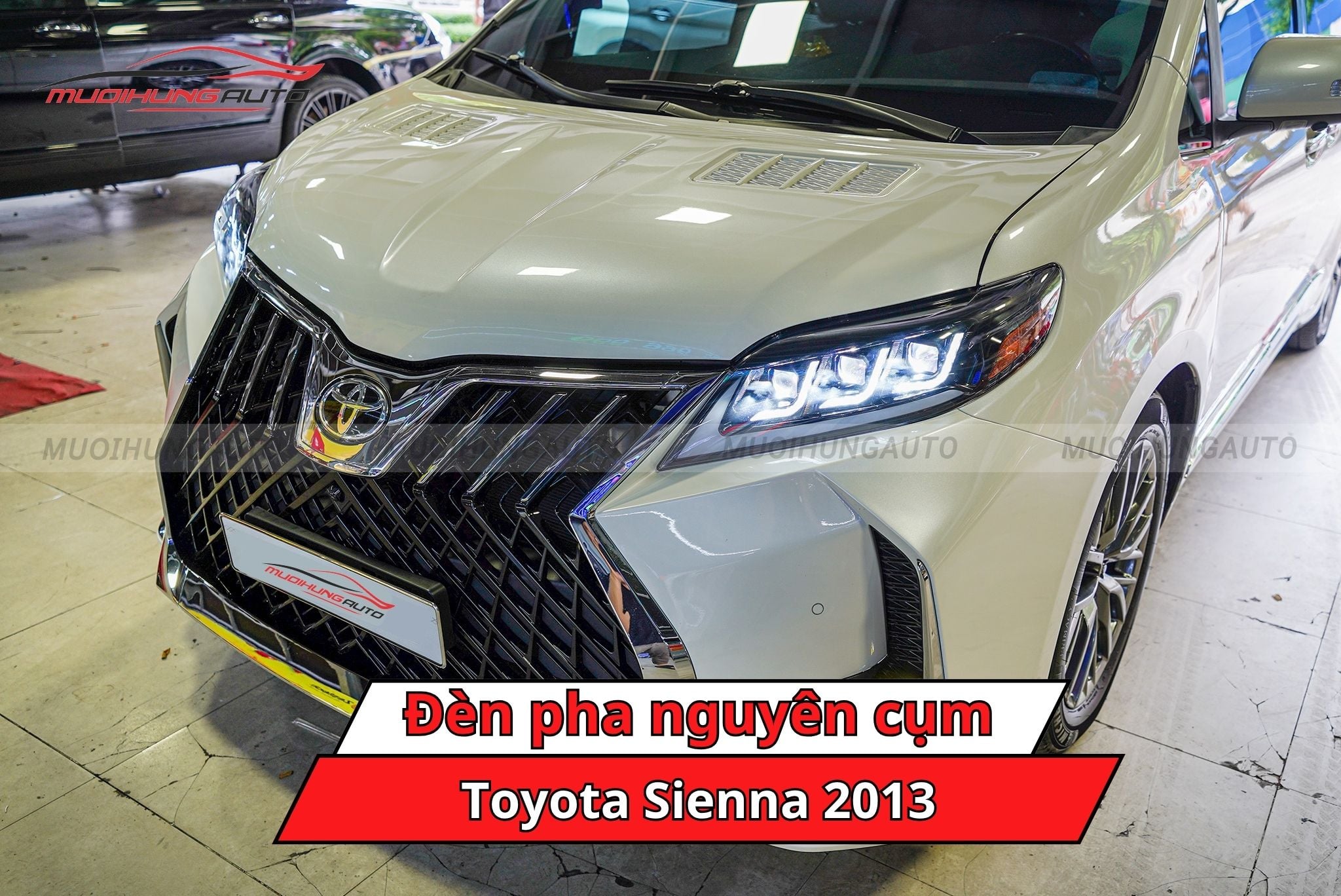 Đèn pha nguyên cụm xe hơi Toyota Sienna 2013