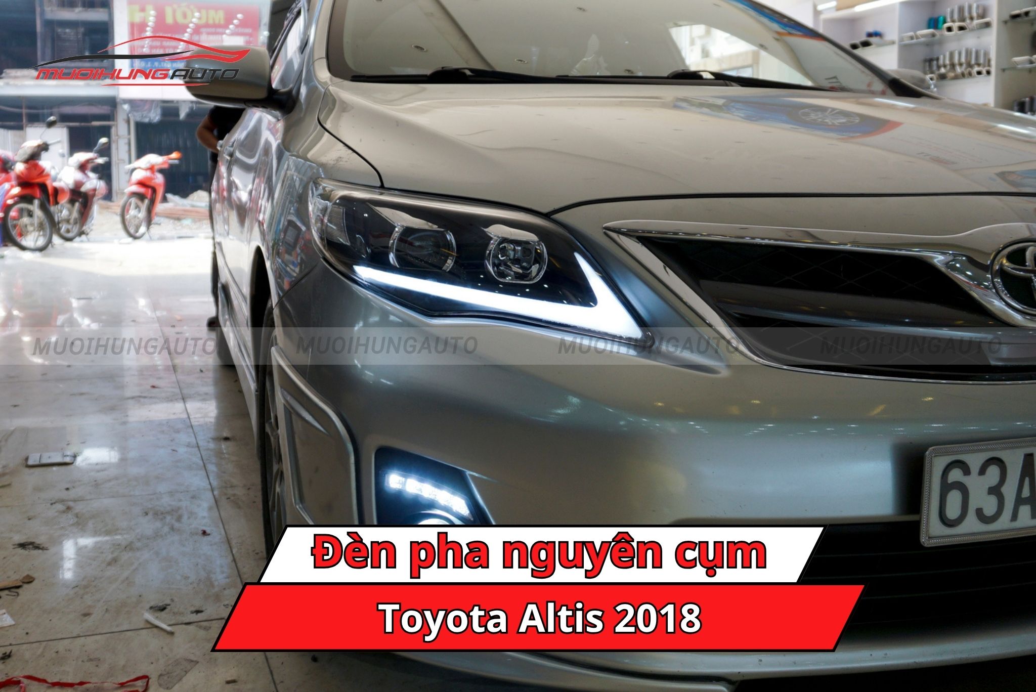 Đèn pha nguyên cụm xe Toyota Altis 2018