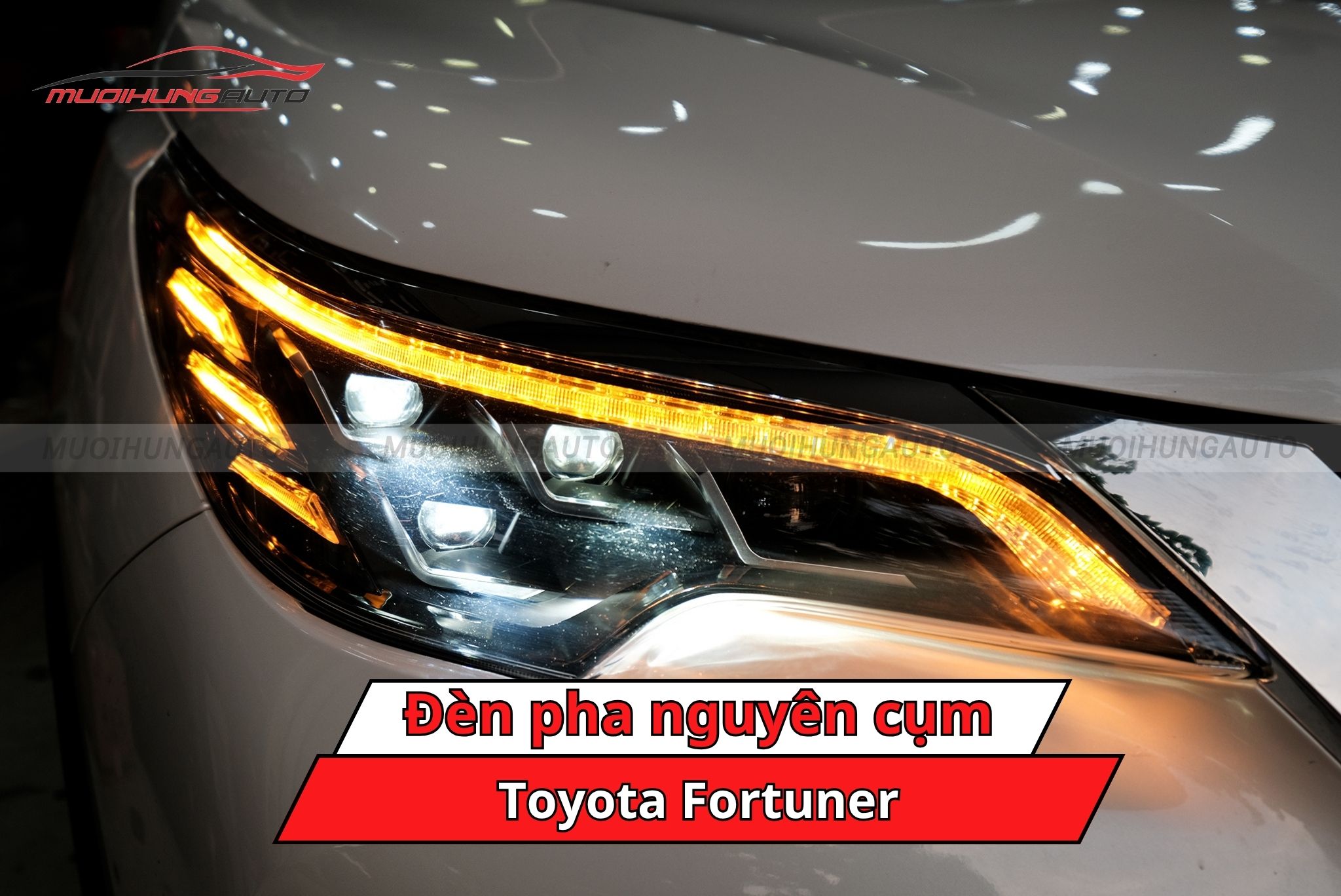 Đèn pha nguyên cụm xe Toyota Fortuner