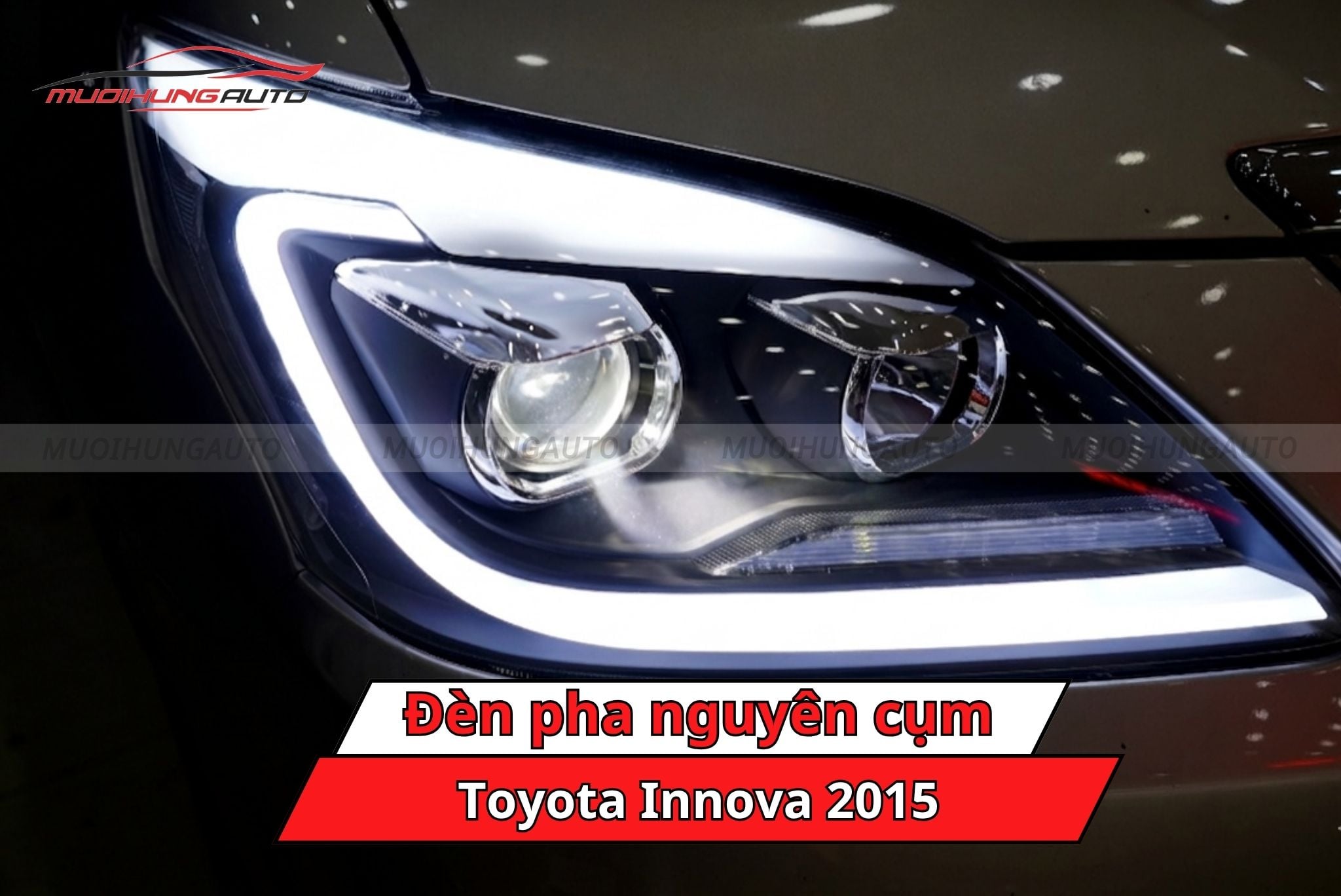 Đèn pha nguyên cụm xe Toyota Innova 2015