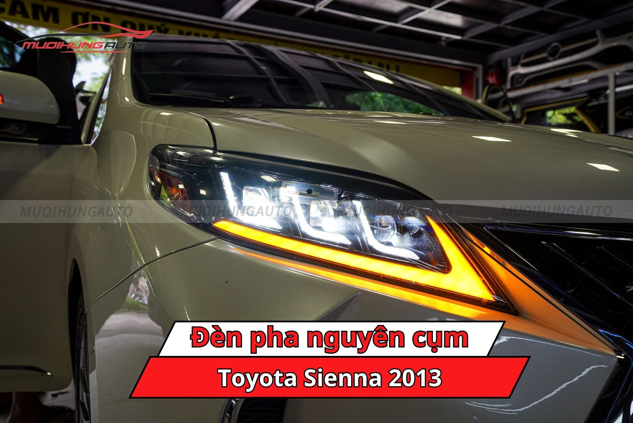 Đèn pha nguyên cụm xe Toyota Sienna 2013