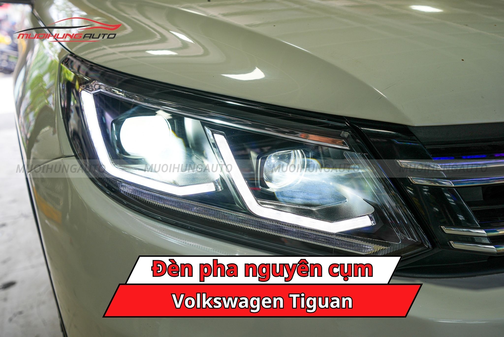 Đèn pha nguyên cụm xe Volkswagen Tiguan