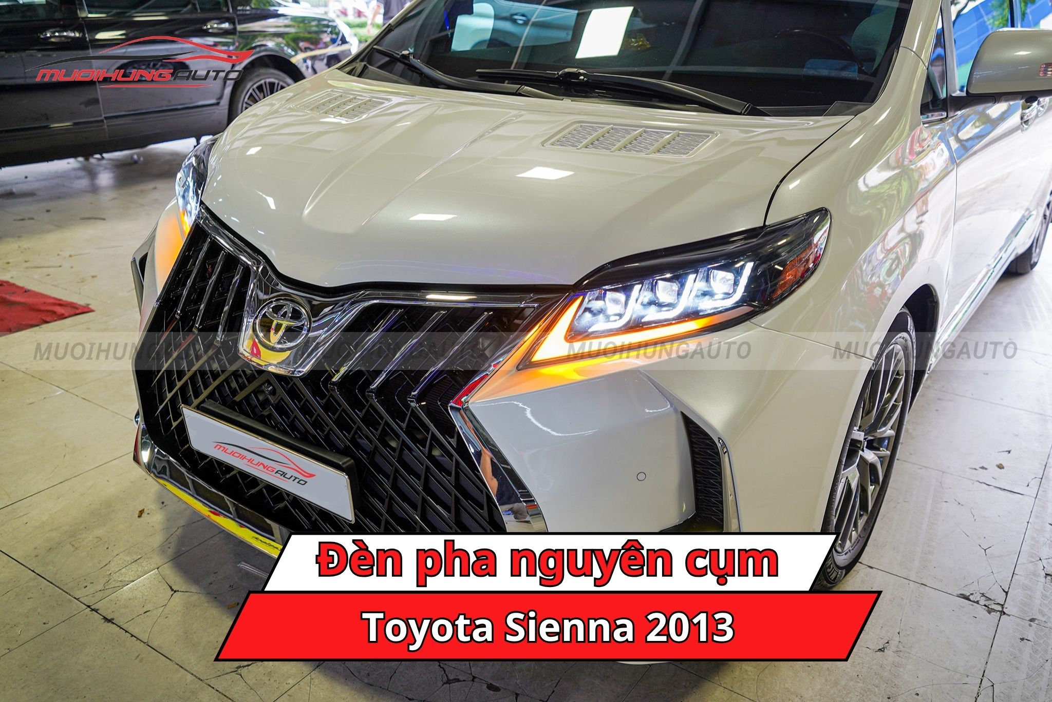 Đèn pha nguyên khối Toyota Sienna 2013