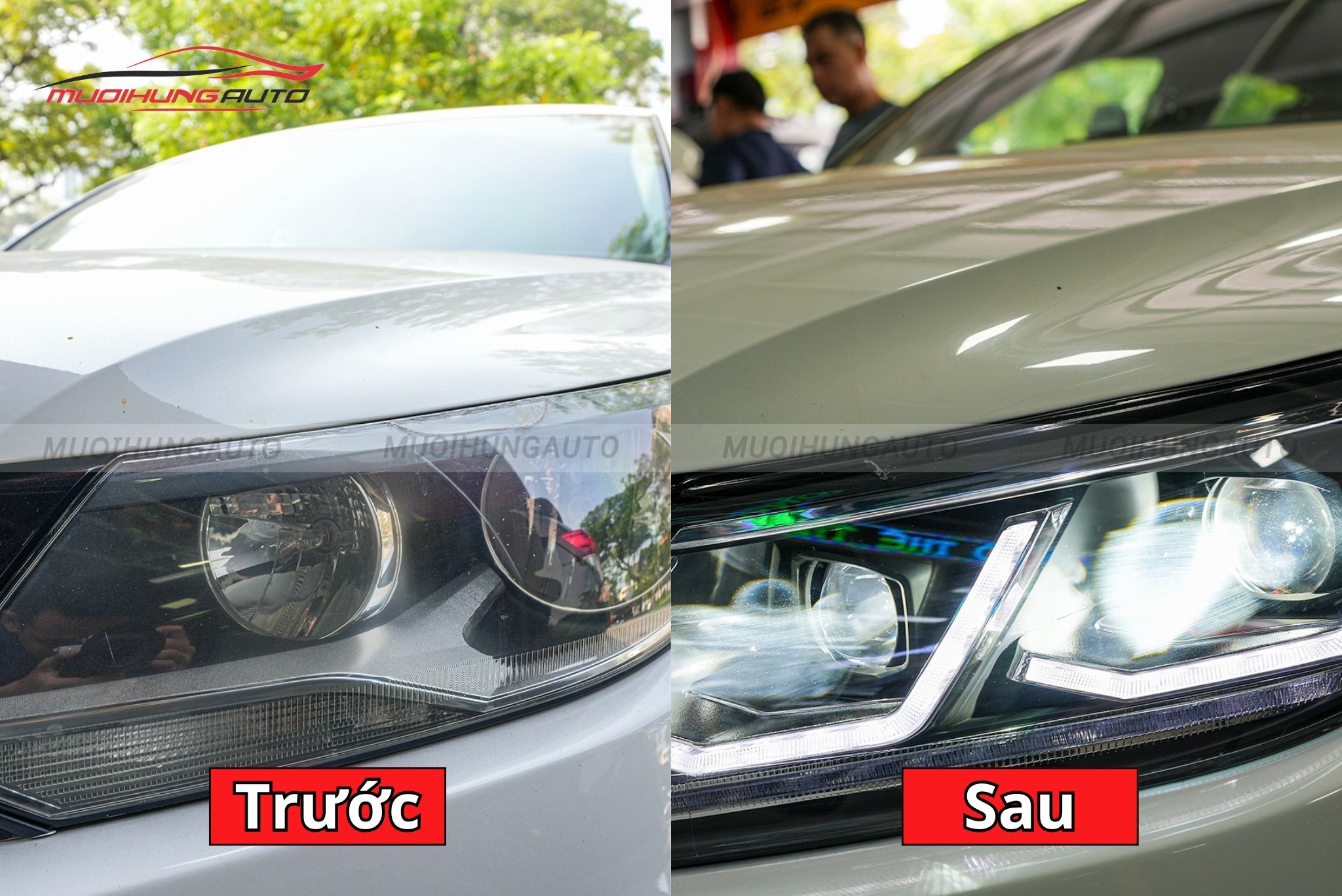 Đèn pha nguyên khối Volkswagen Tiguan