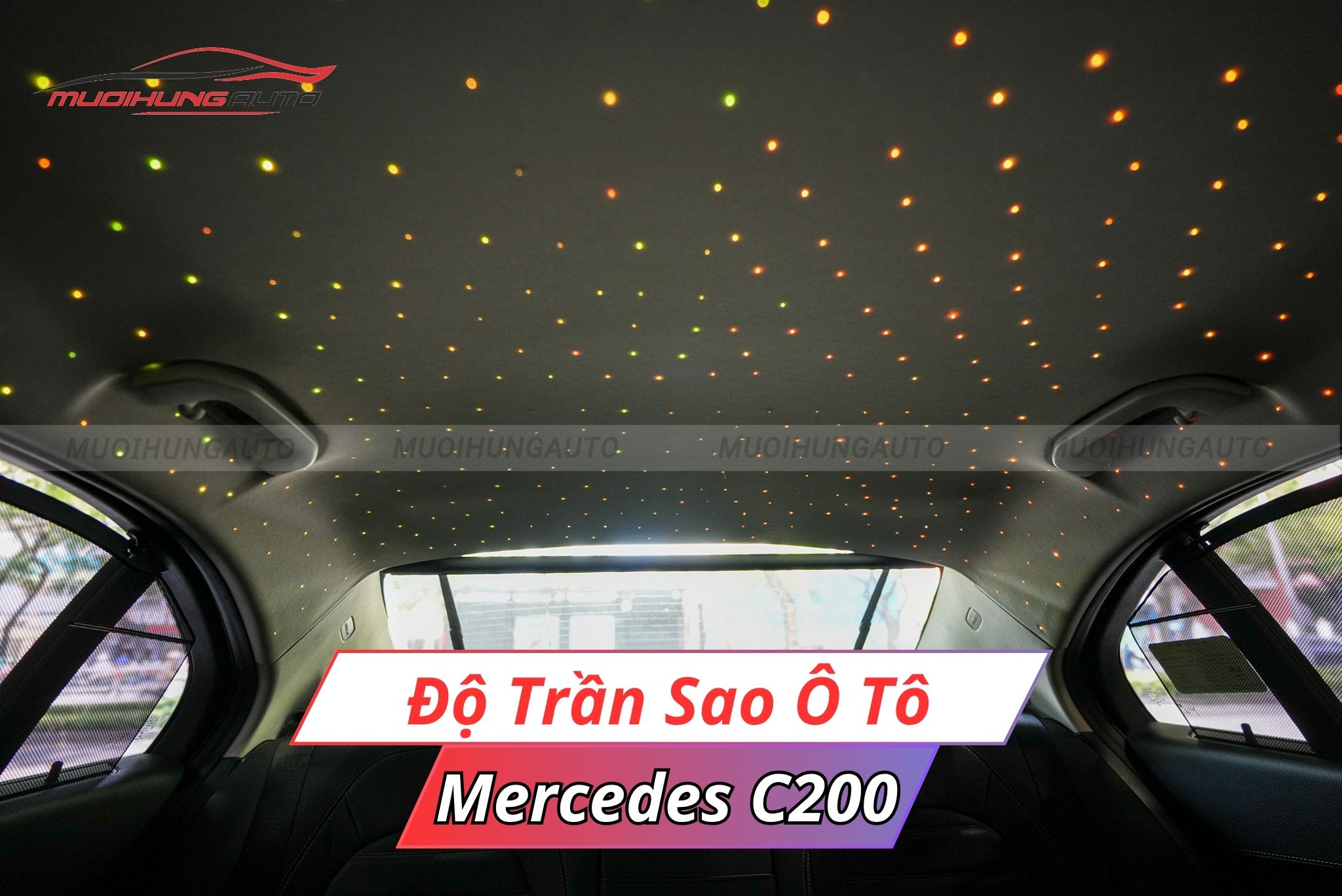 Đèn trần sao cho xe Mercedes C200