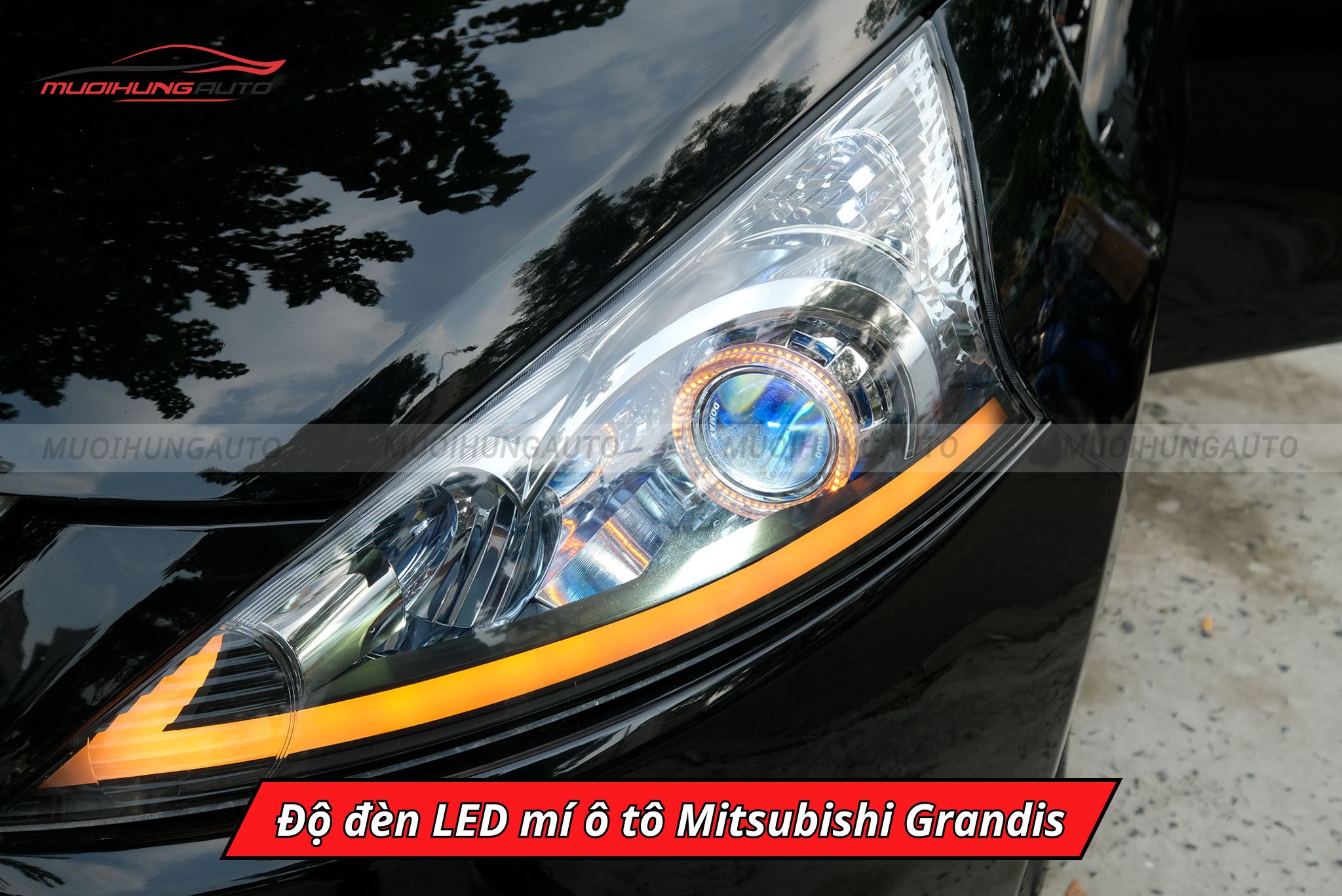 Độ đèn LED mí cho Mitsubishi Grandis