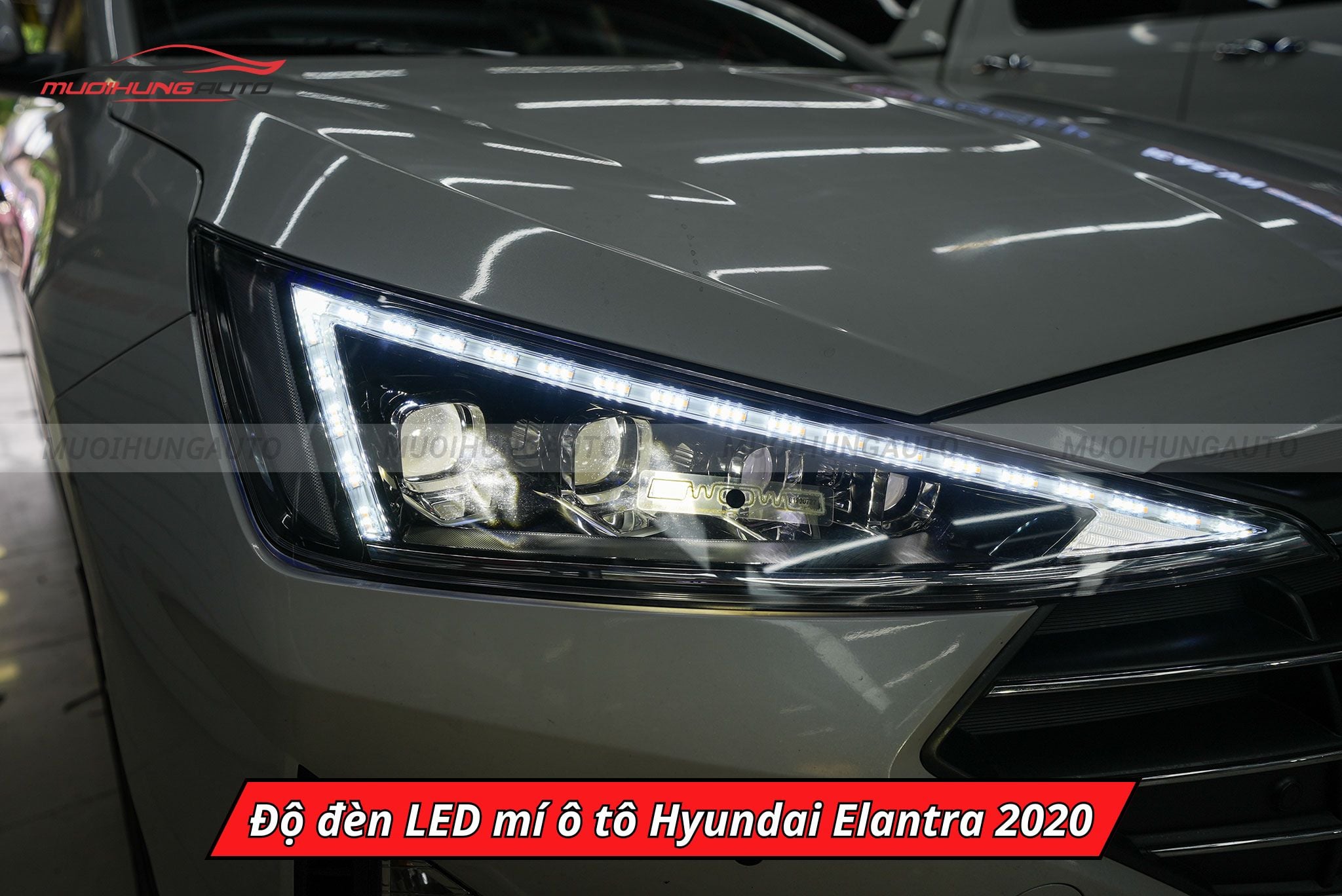 Độ đèn LED mí cho ô tô Hyundai Elantra 2020