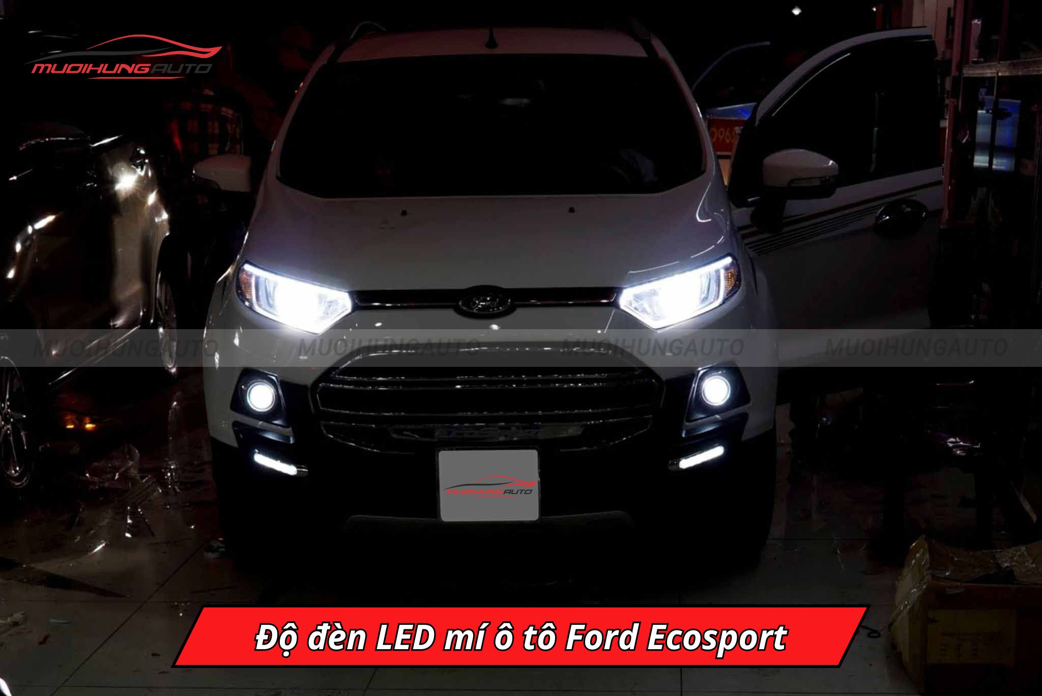 Độ đèn LED mí ô tô Ford Ecosport