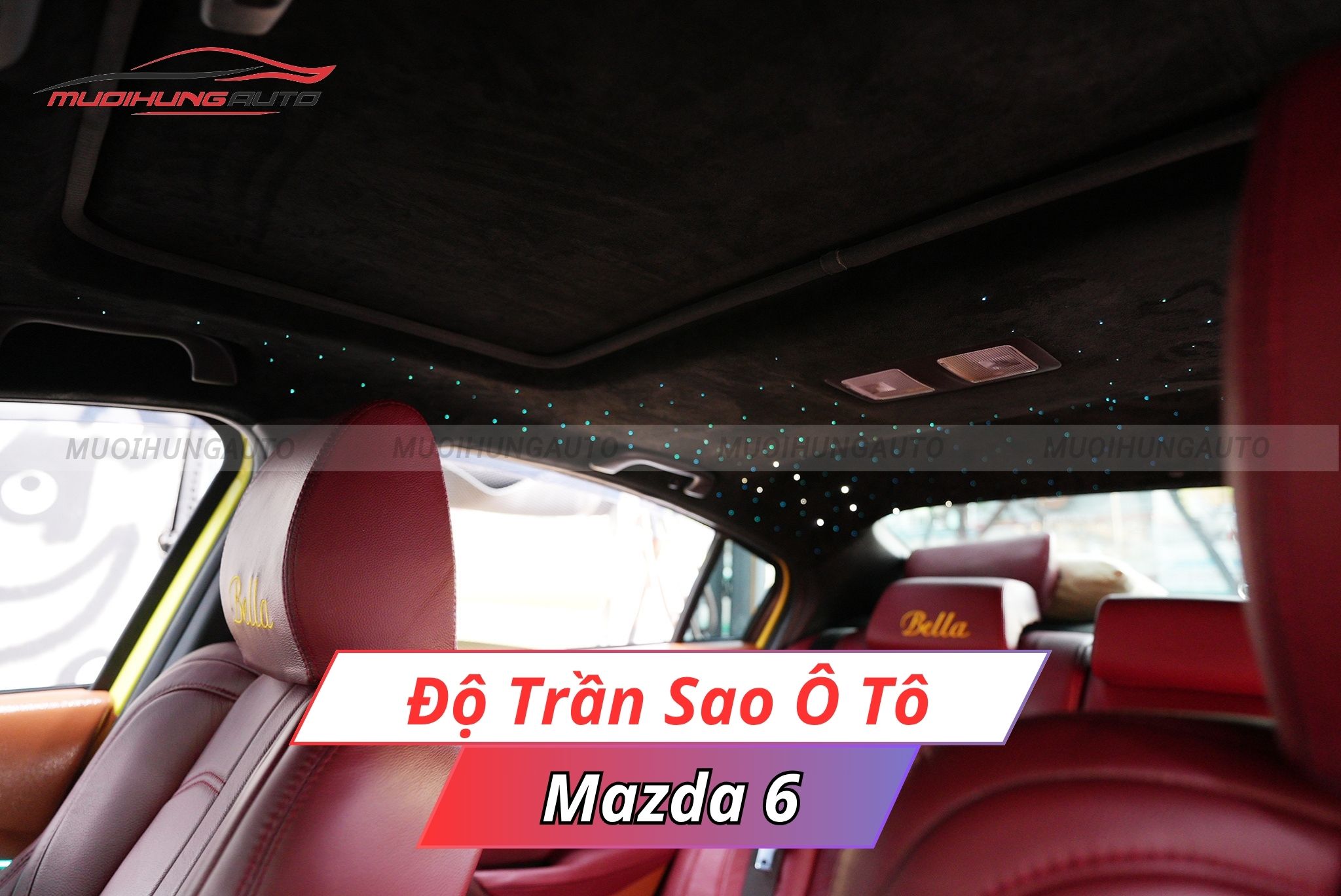 Độ đèn trần sao ô tô Mazda 6
