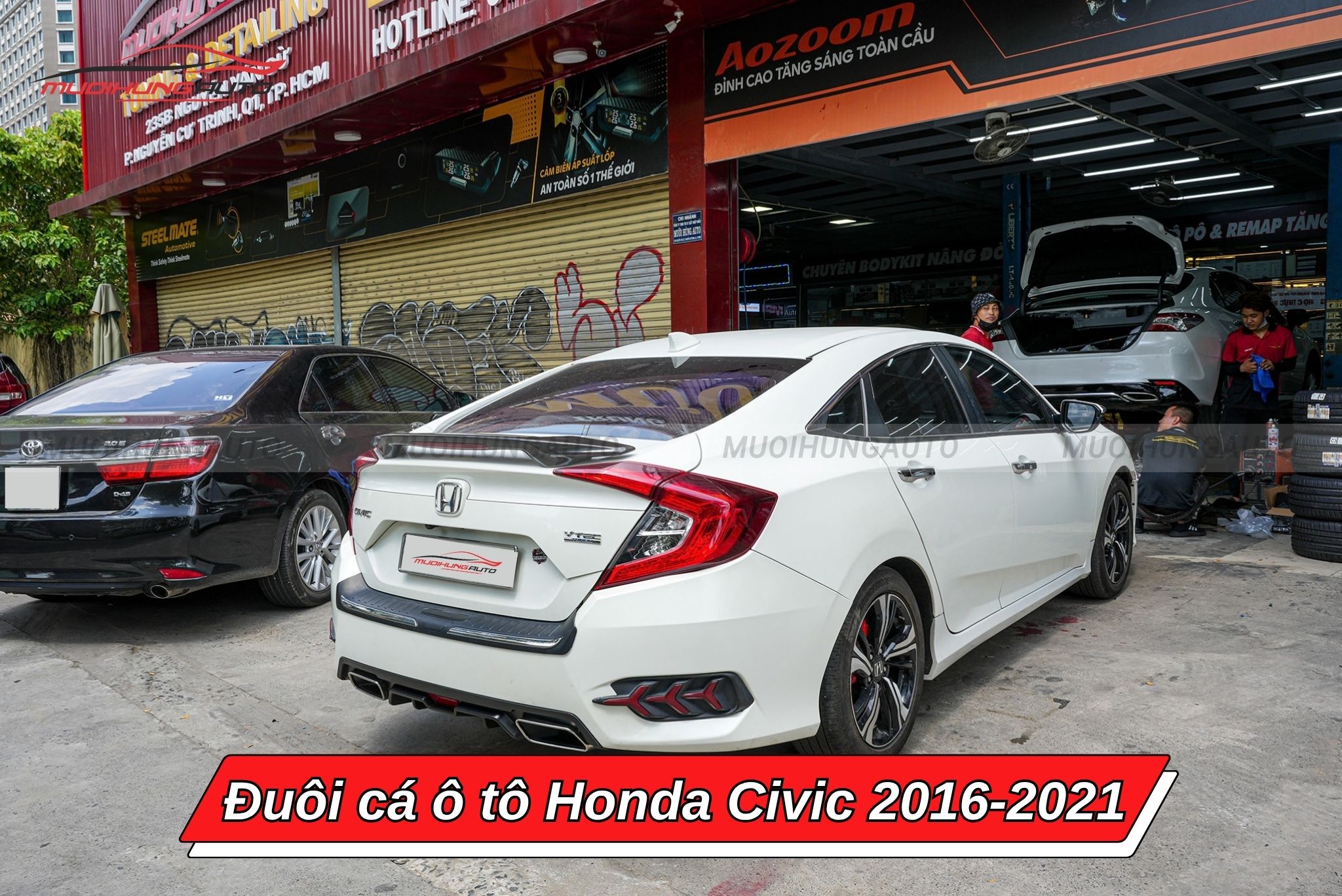 Độ đuôi gió xe ô tô Honda Civic 2016-2021