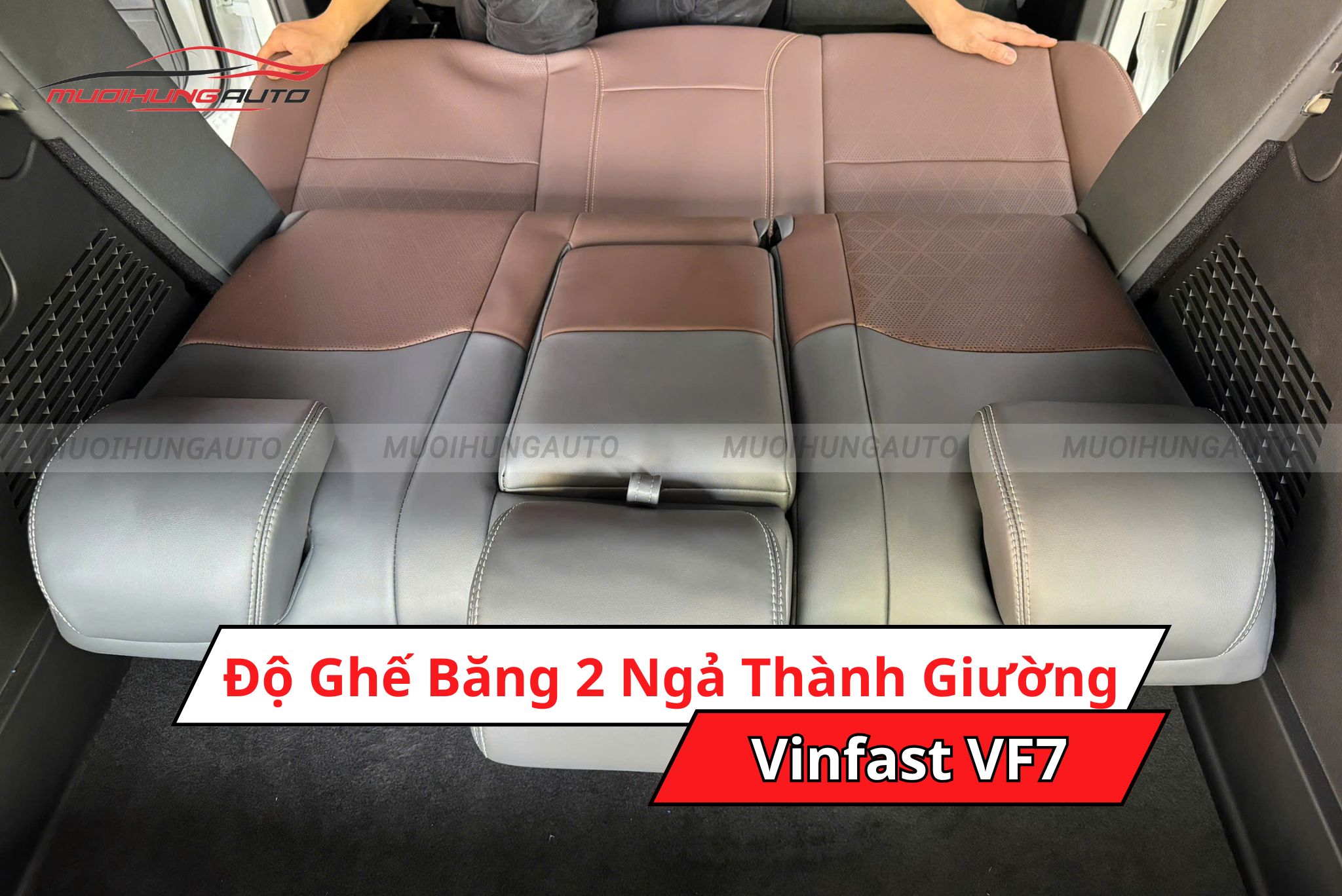 Độ ghế băng 2 ngả thành giường cho Vinfast VF7