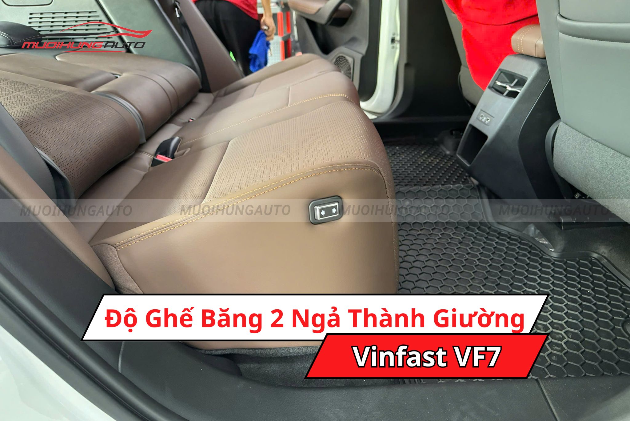 Độ ghế băng 2 ngả thành giường Vinfast VF7