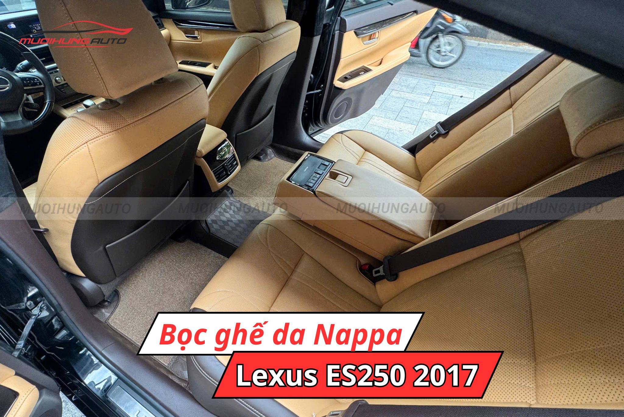 Độ ghế da Nappa Lexus ES250 2017