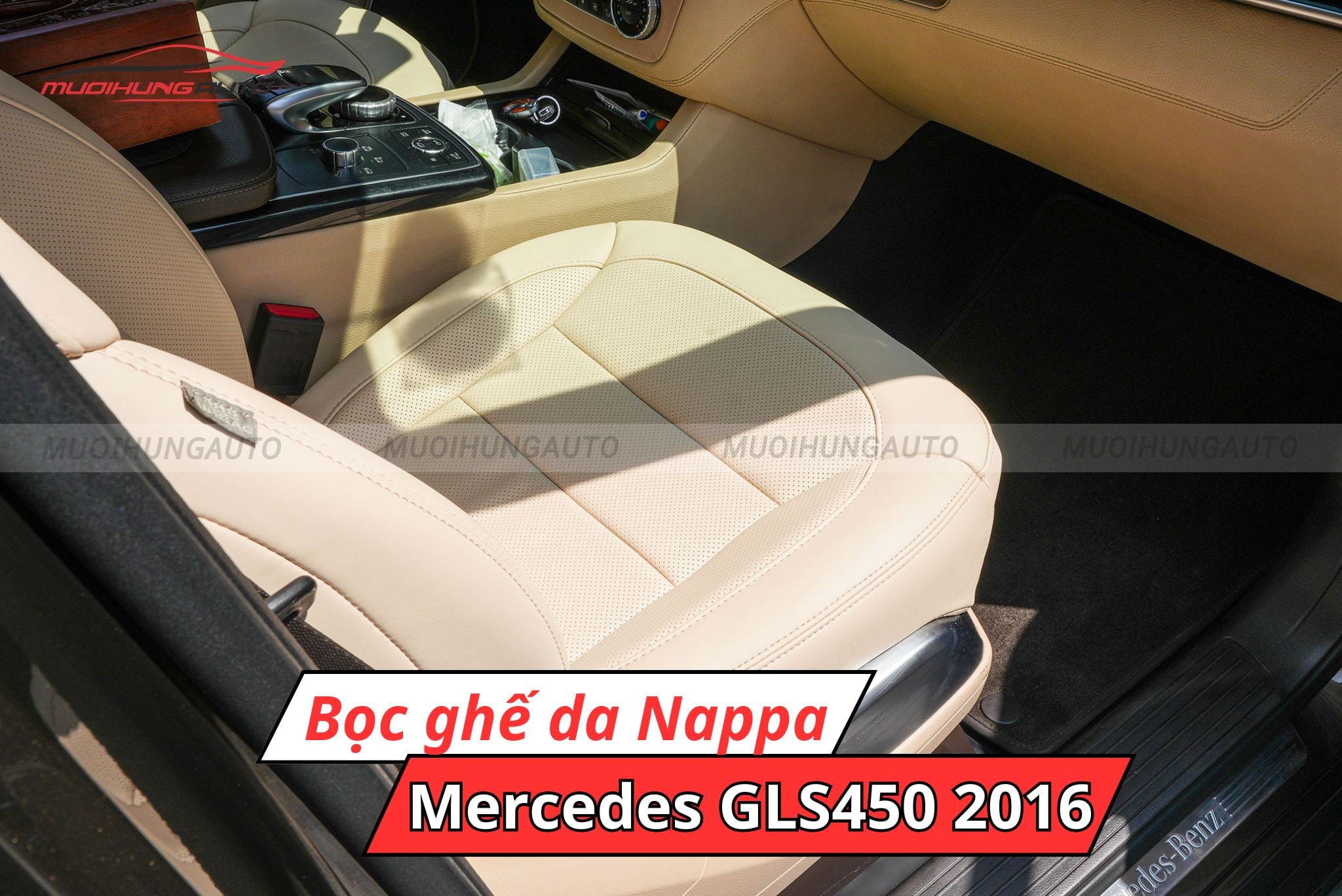 Độ ghế da Nappa Mercedes GLS450 2016