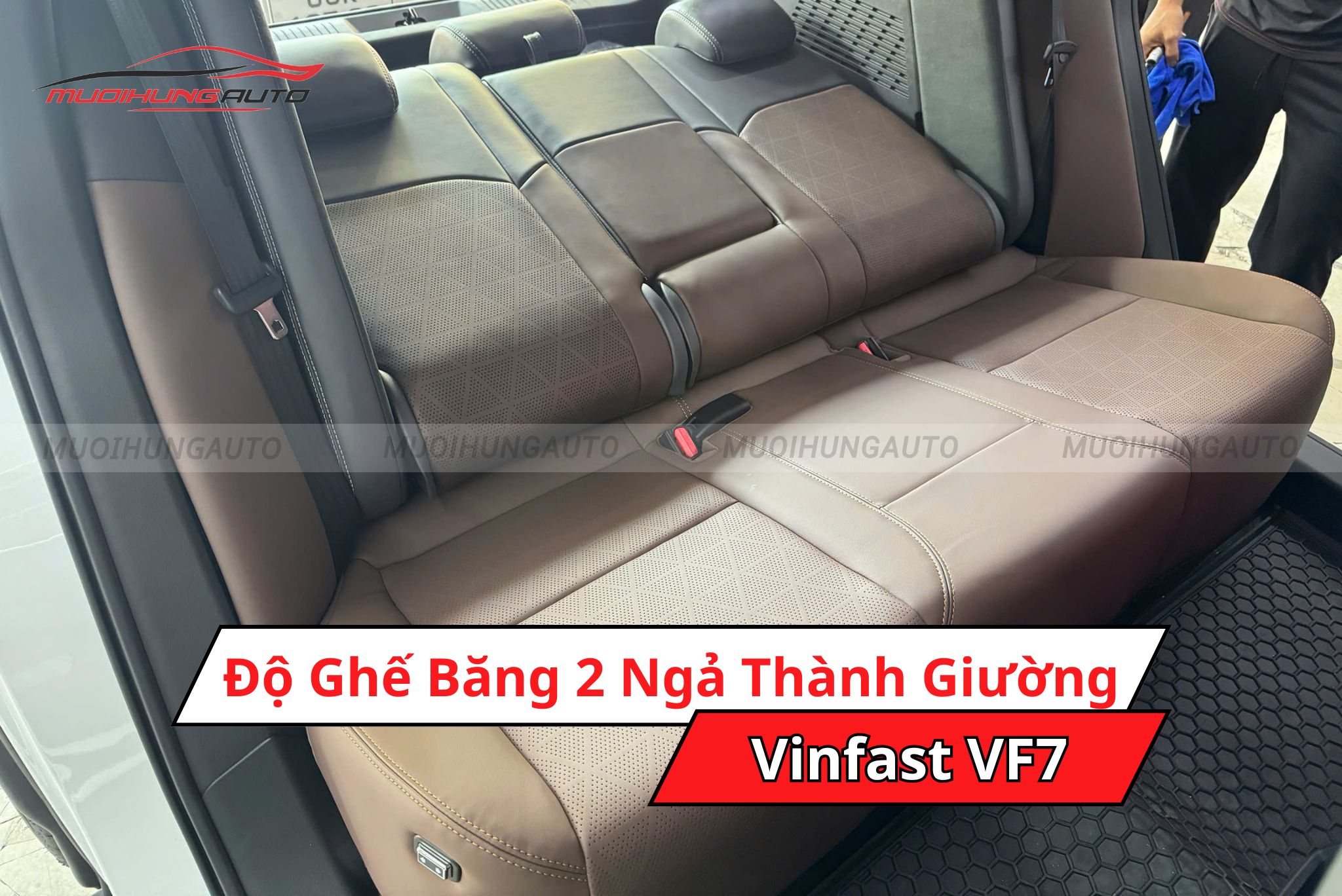 Độ ghế ngả thành giường ô tô Vinfast VF7
