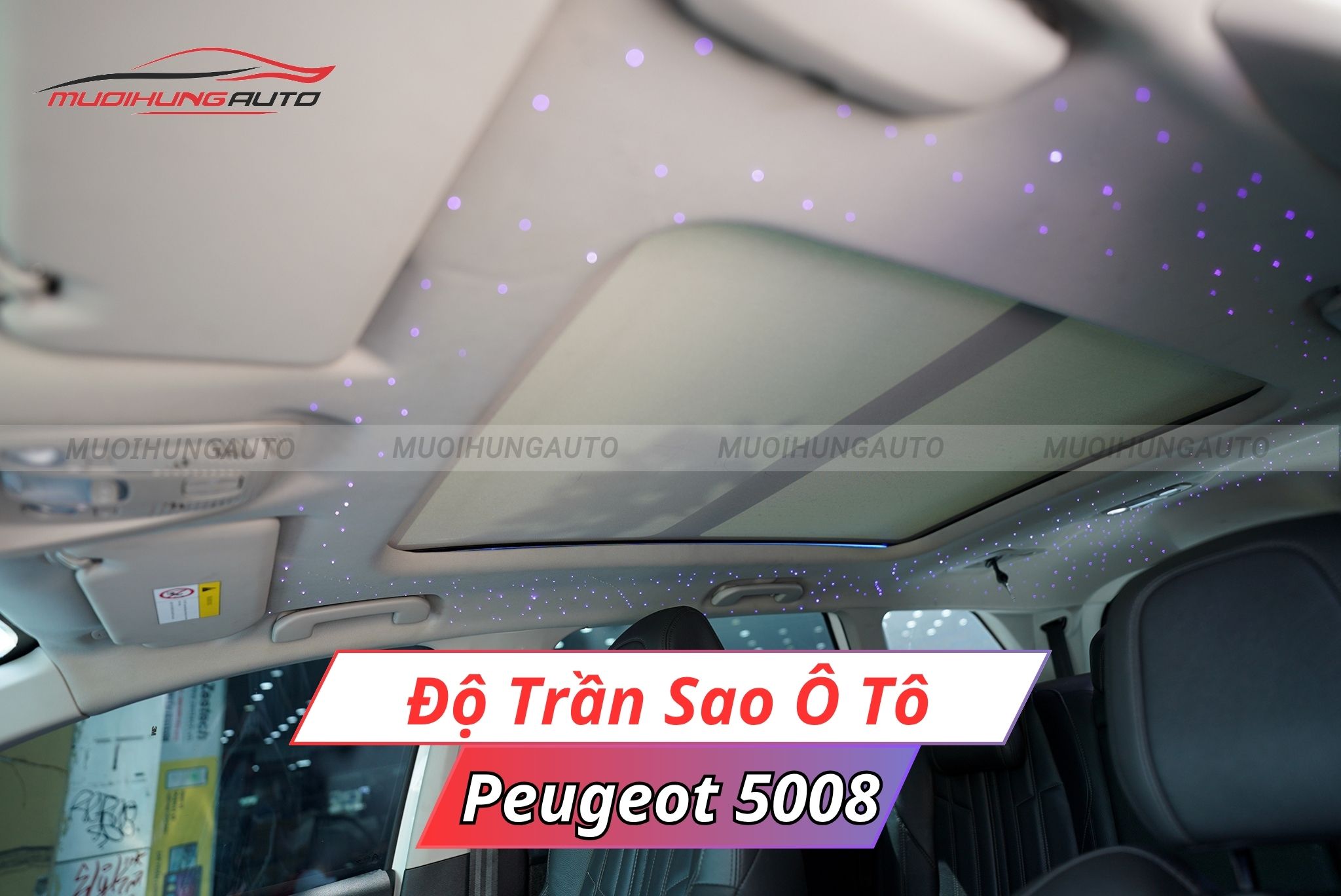 Độ trần sao ô tô Peugeot 5008