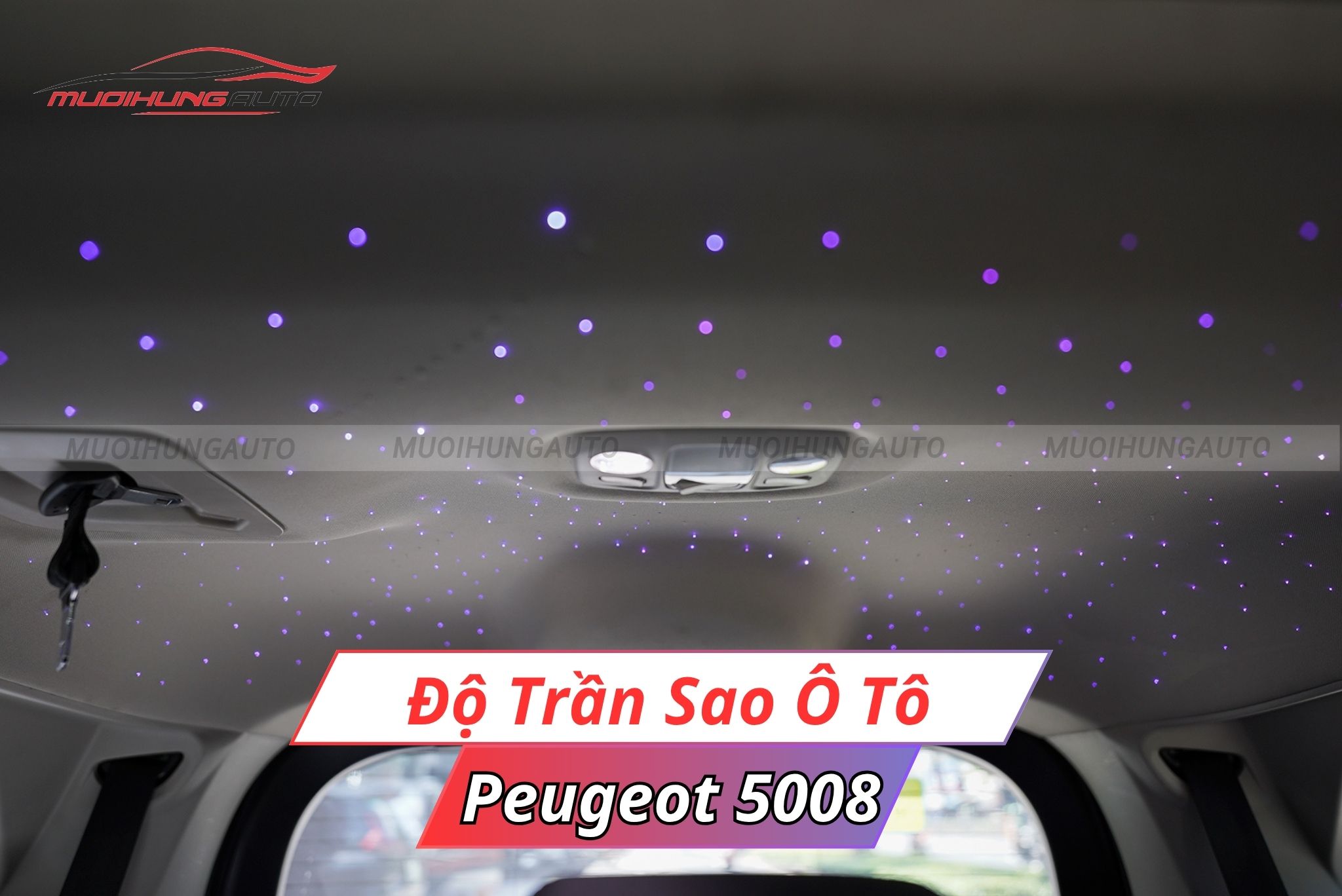 Độ trần sao xe ô tô Peugeot 5008