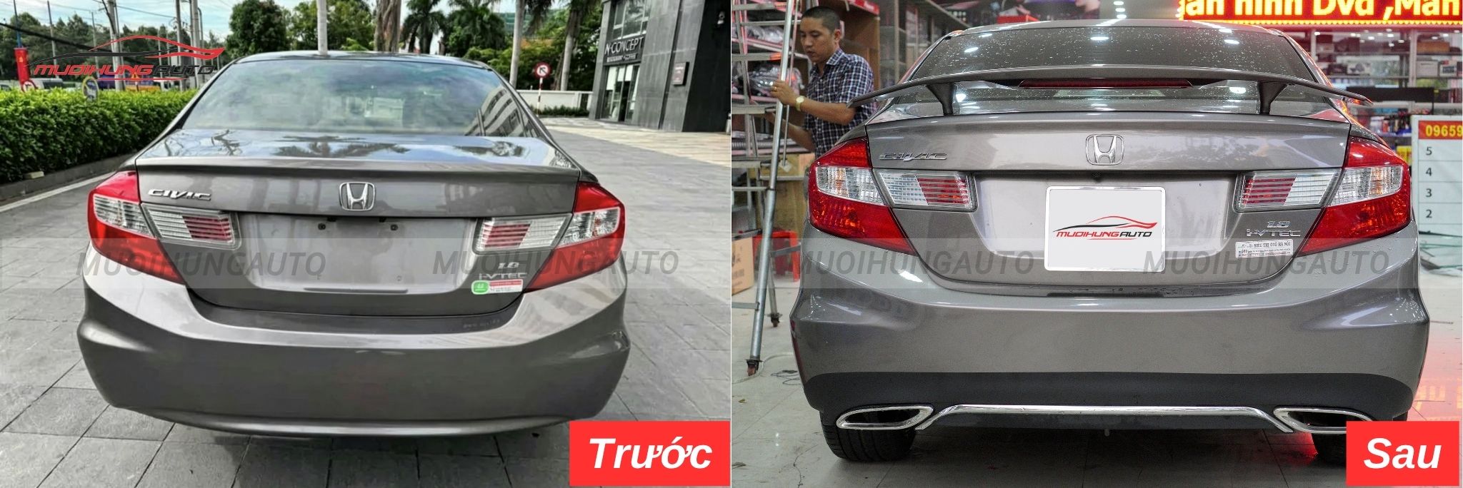 Đuôi cá ô tô Honda Civic 2014