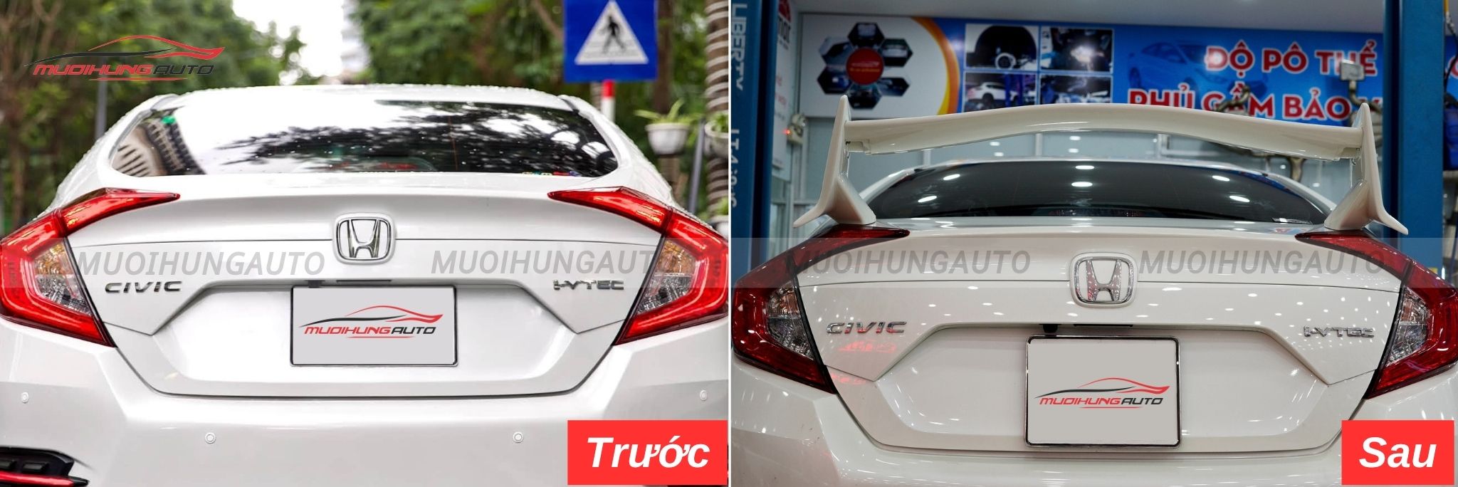 Đuôi cá ô tô Honda Civic 2018